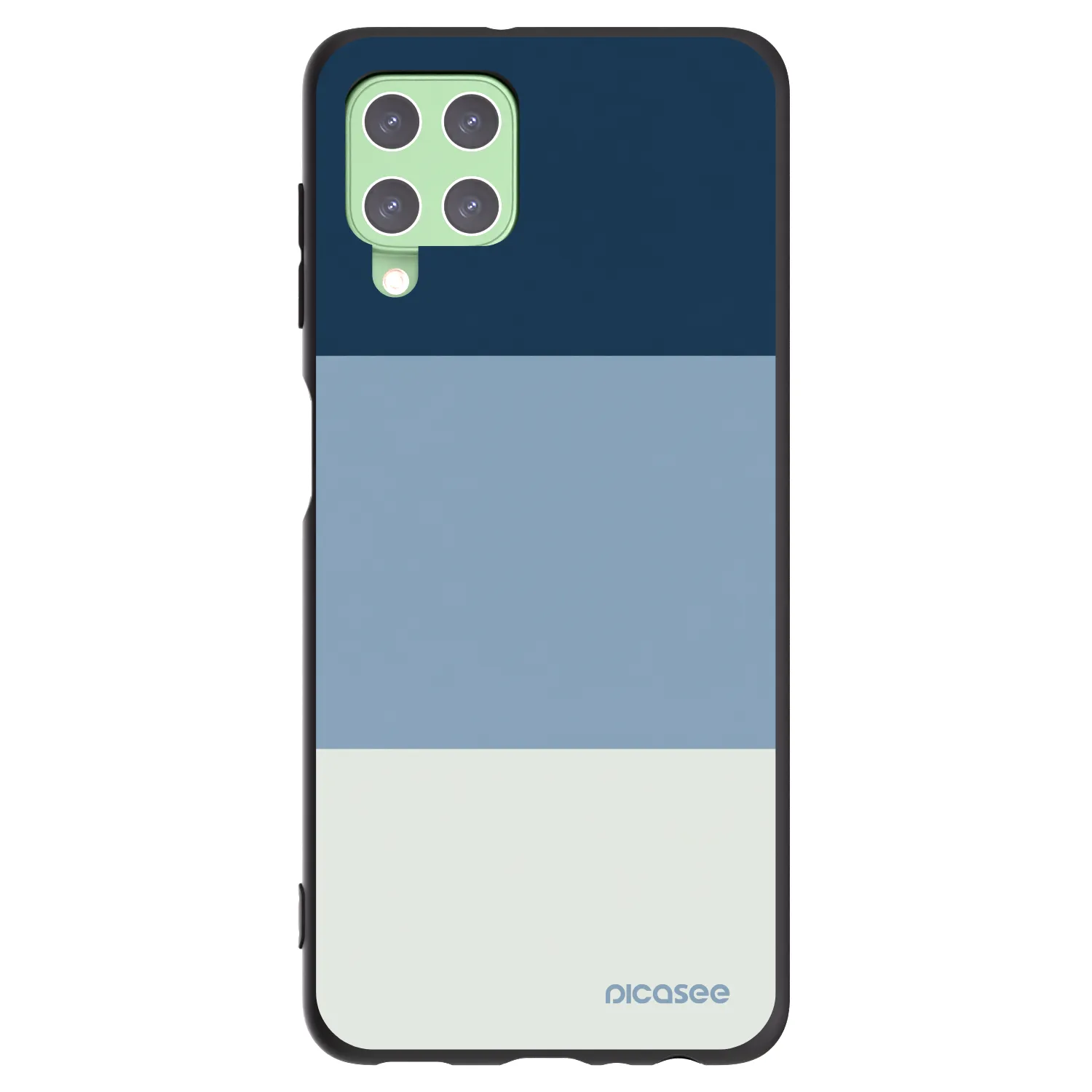 Picasee Samsung Galaxy A22 A225F 4G Hülle - Schwarzes Silikon - Coastal Blue