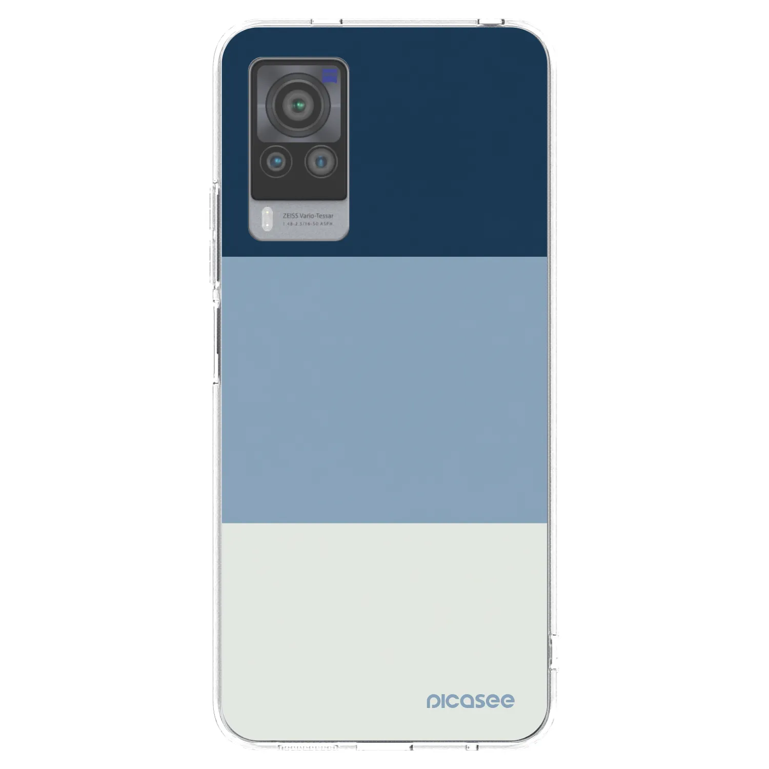 Picasee Vivo X60 Pro 5G Hülle - Transparentes Silikon - Coastal Blue