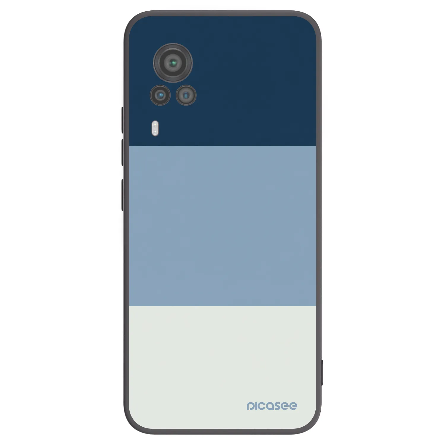 Picasee Vivo X60 Pro 5G Hülle - Schwarzes Silikon - Coastal Blue