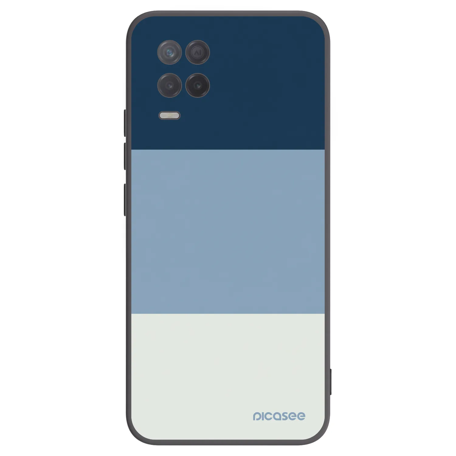 Picasee Realme 8 5G Hülle - Schwarzes Silikon - Coastal Blue