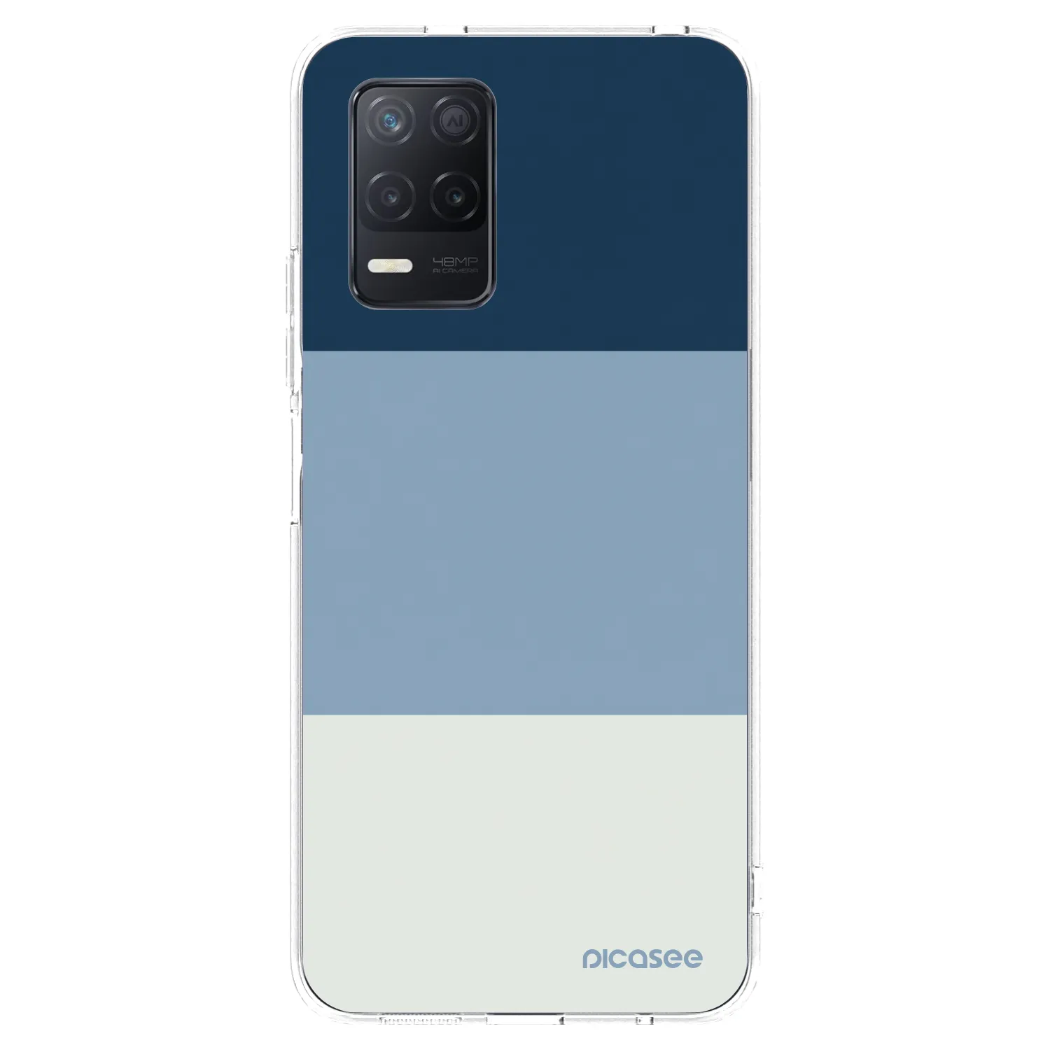 Picasee Realme 8 5G Hülle - Transparentes Silikon - Coastal Blue