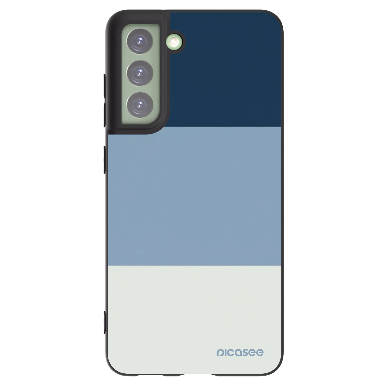 Picasee Samsung Galaxy S21 FE 5G Hülle - Schwarzes Silikon - Coastal Blue