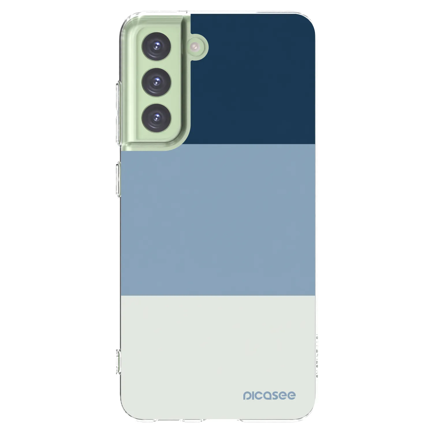 Picasee Samsung Galaxy S21 FE 5G Hülle - Transparentes Silikon - Coastal Blue