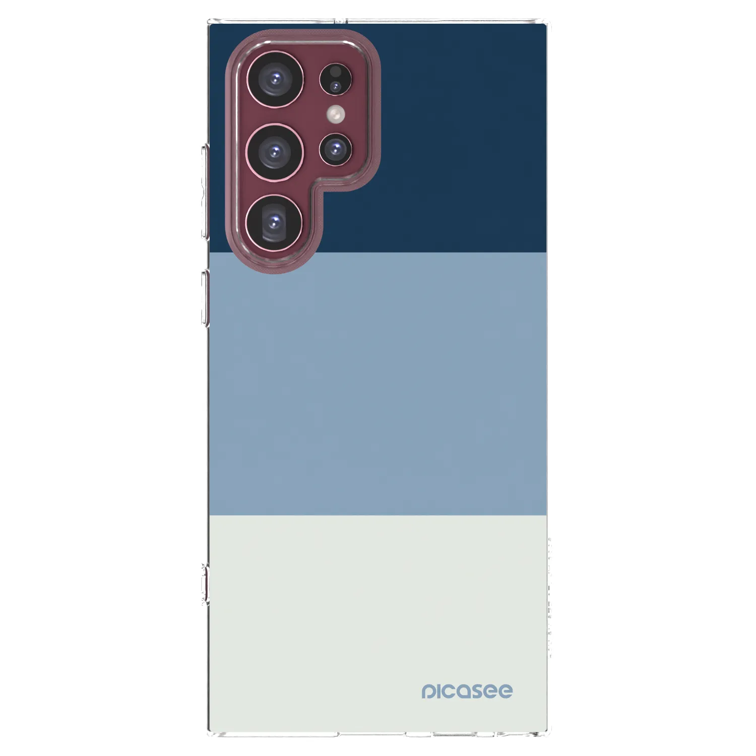 Picasee Samsung Galaxy S22 Ultra 5G Hülle - Transparentes Silikon - Coastal Blue