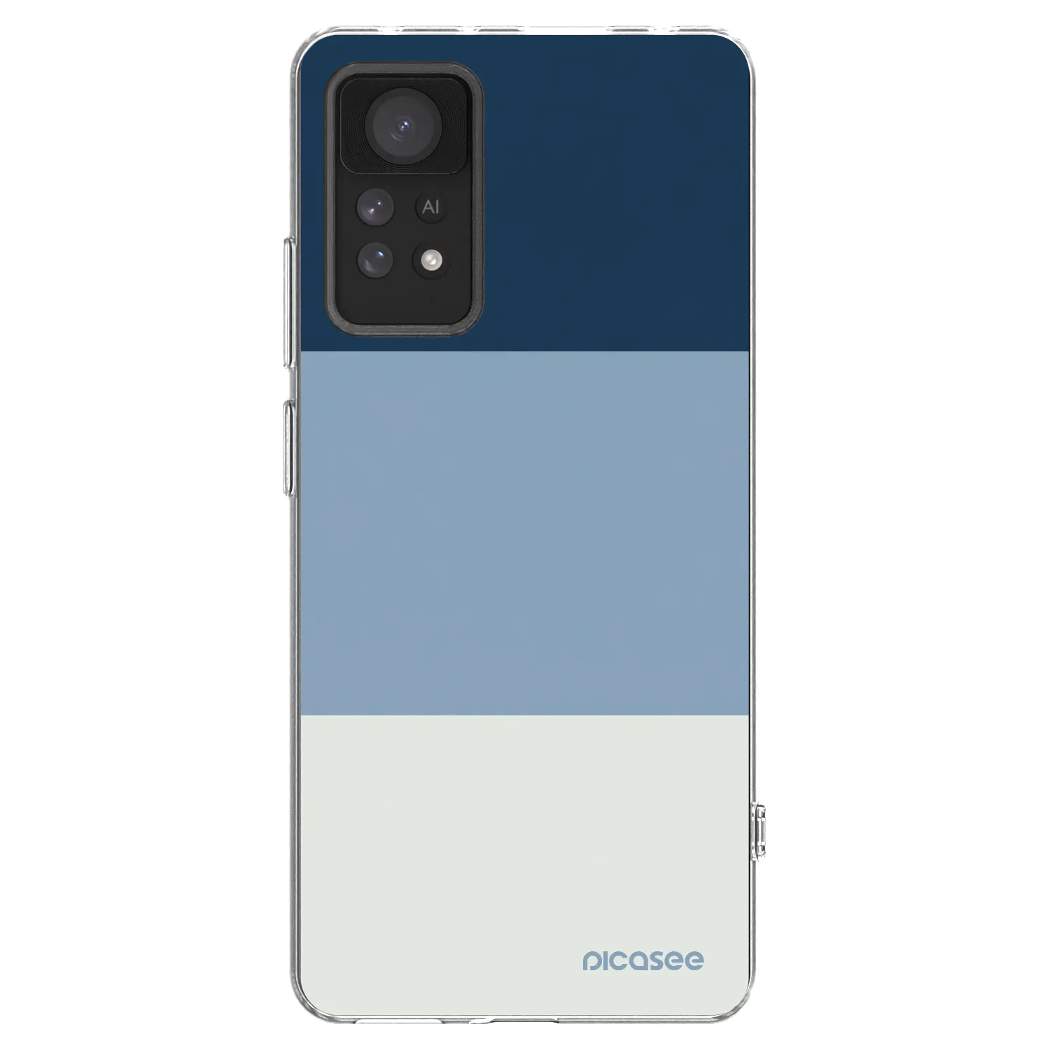 Picasee Xiaomi Redmi Note 11 Pro 5G Hülle - Transparentes Silikon - Coastal Blue