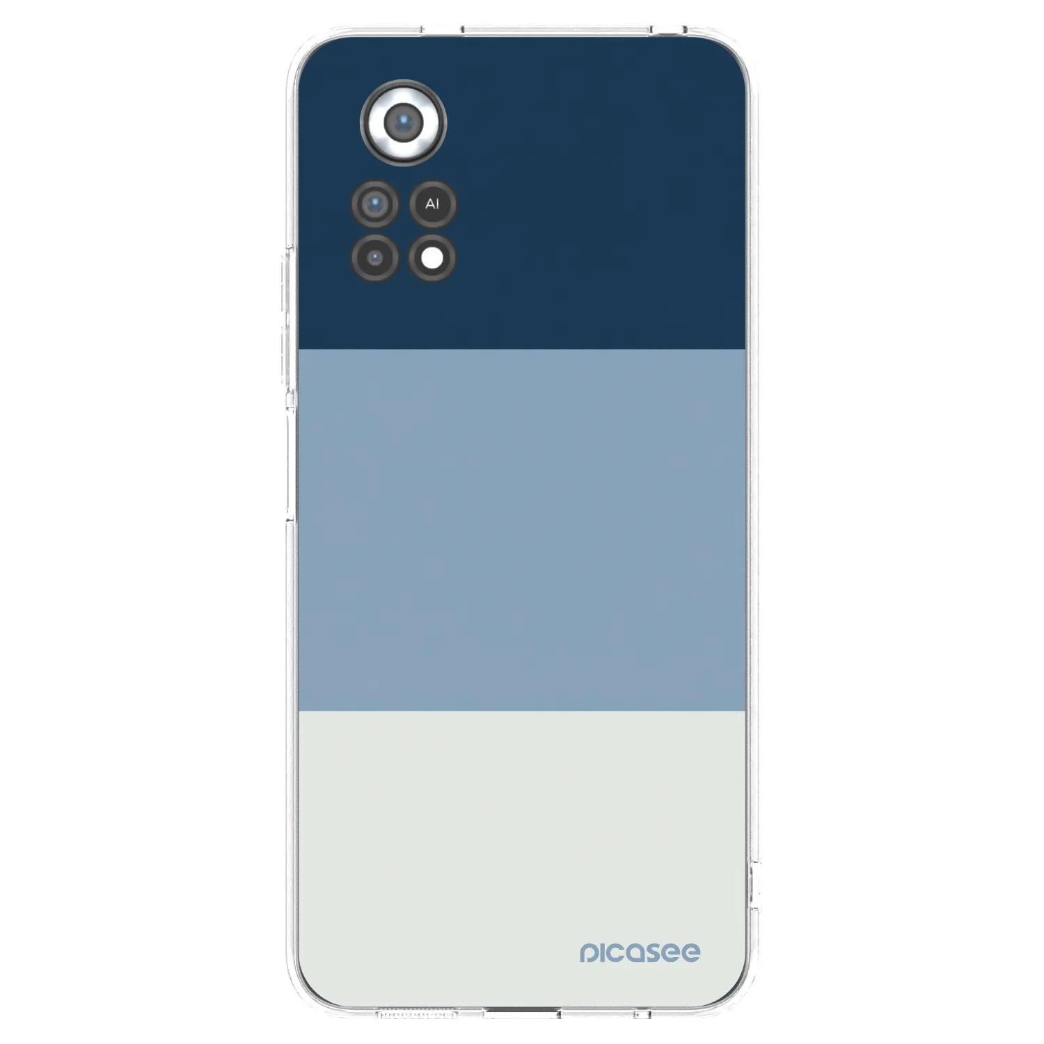 Picasee Xiaomi Poco X4 Pro 5G Hülle - Transparentes Silikon - Coastal Blue