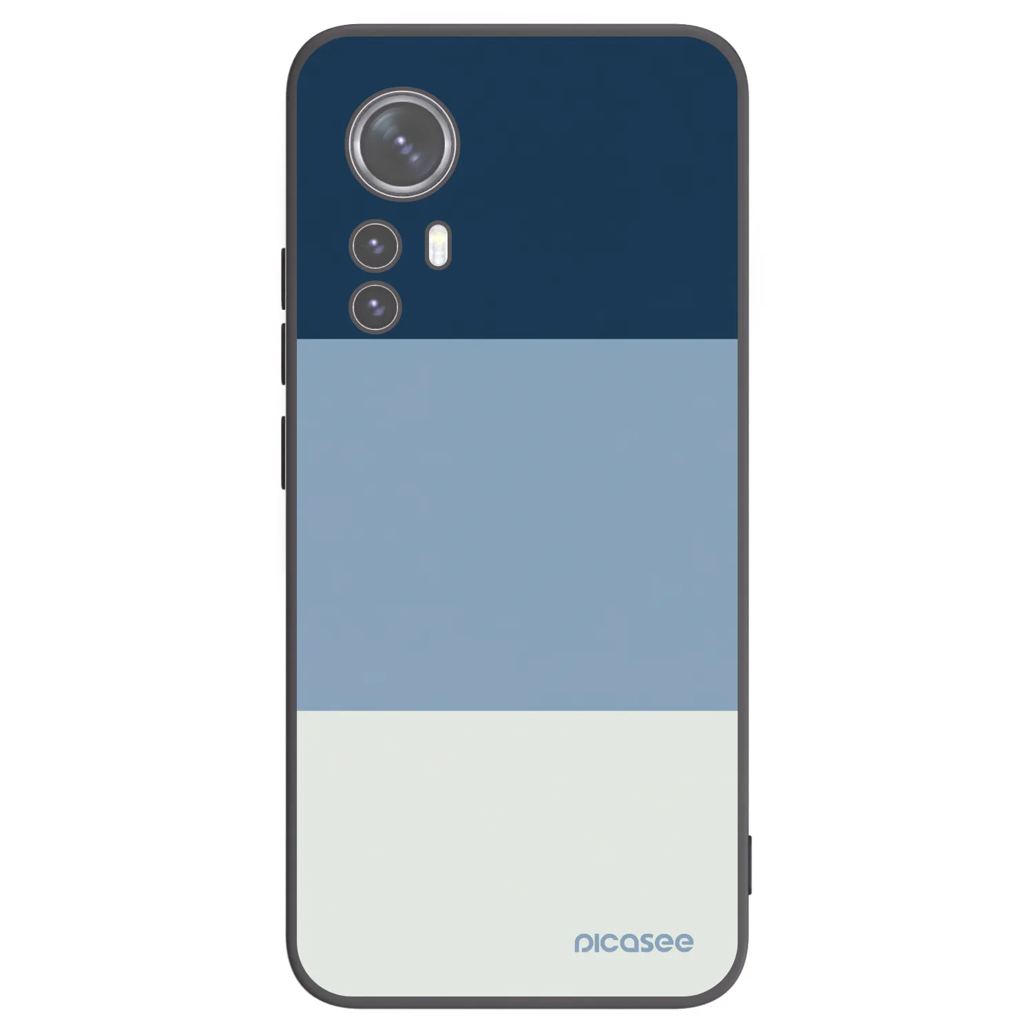 Picasee Xiaomi 12 Hülle - Schwarzes Silikon - Coastal Blue