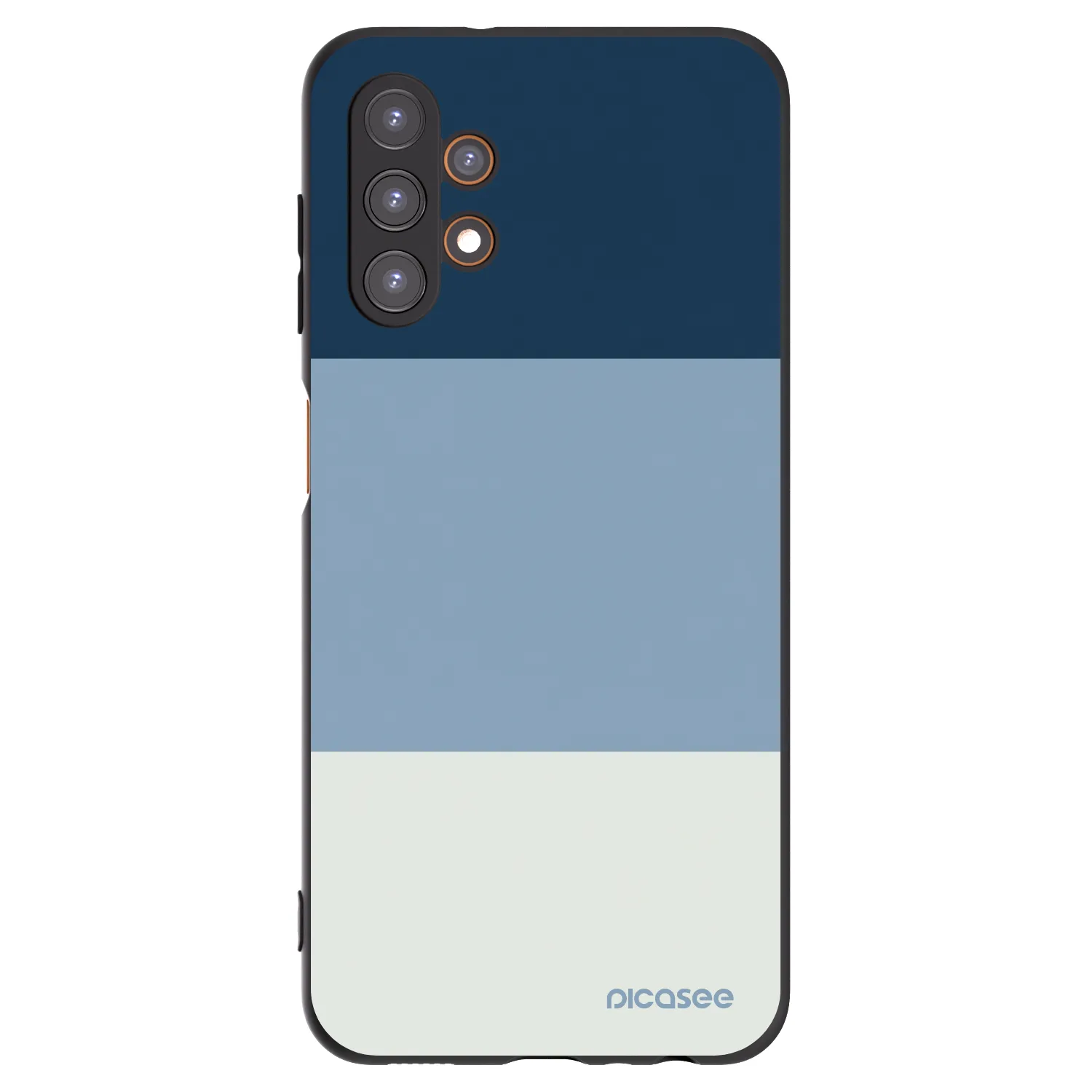 Picasee Samsung Galaxy A13 4G A135 Hülle - Schwarzes Silikon - Coastal Blue