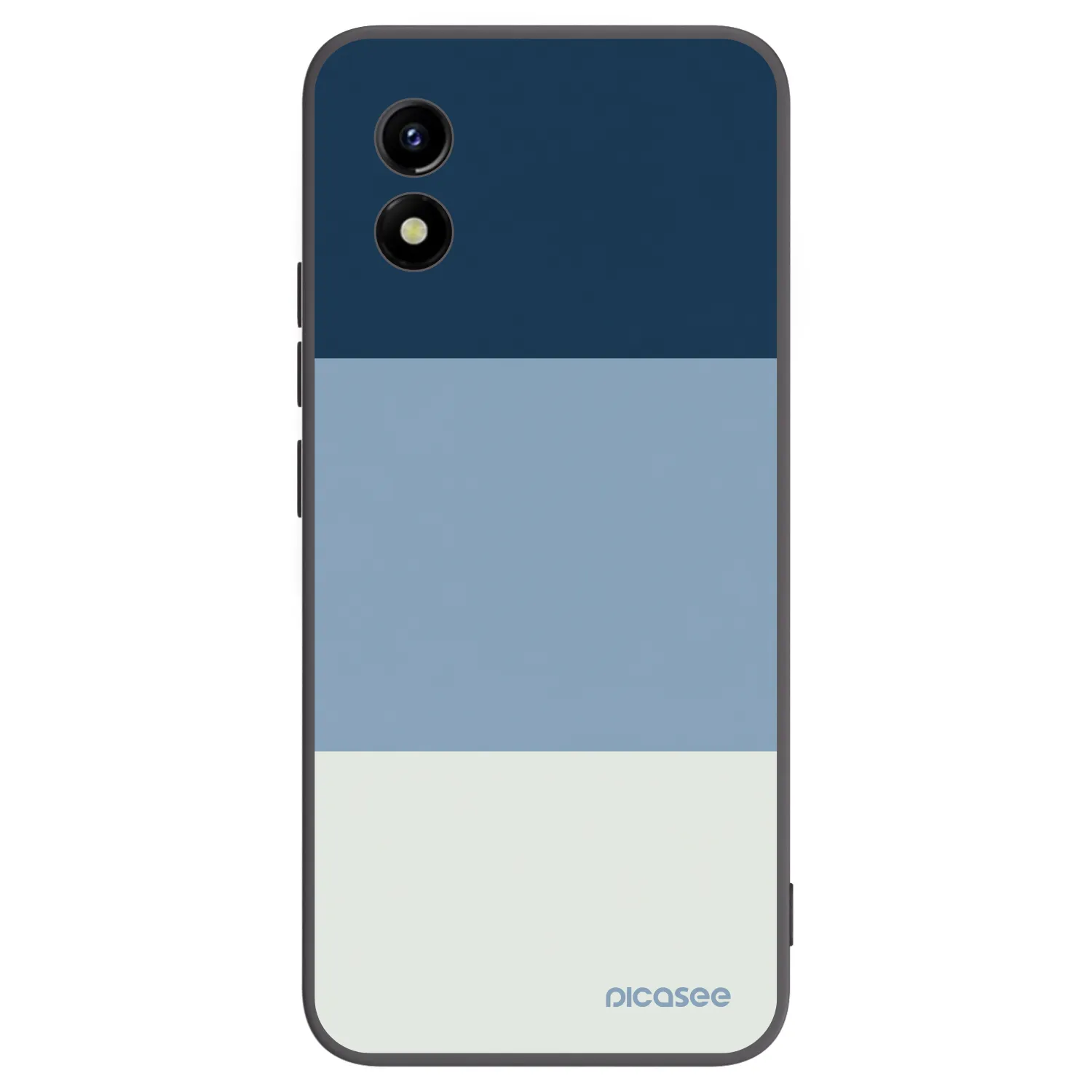 Picasee Vivo Y01 Hülle - Schwarzes Silikon - Coastal Blue