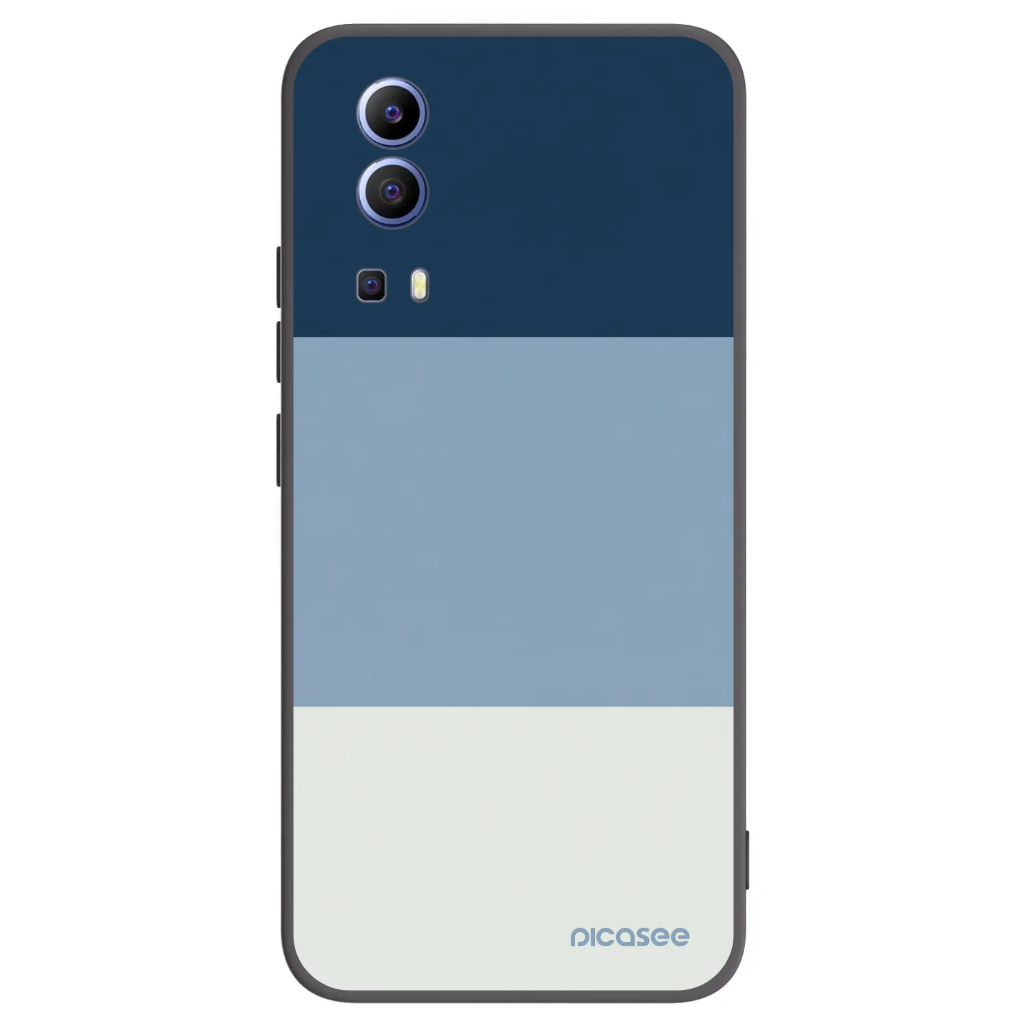 Picasee Vivo Y52 5G Hülle - Schwarzes Silikon - Coastal Blue