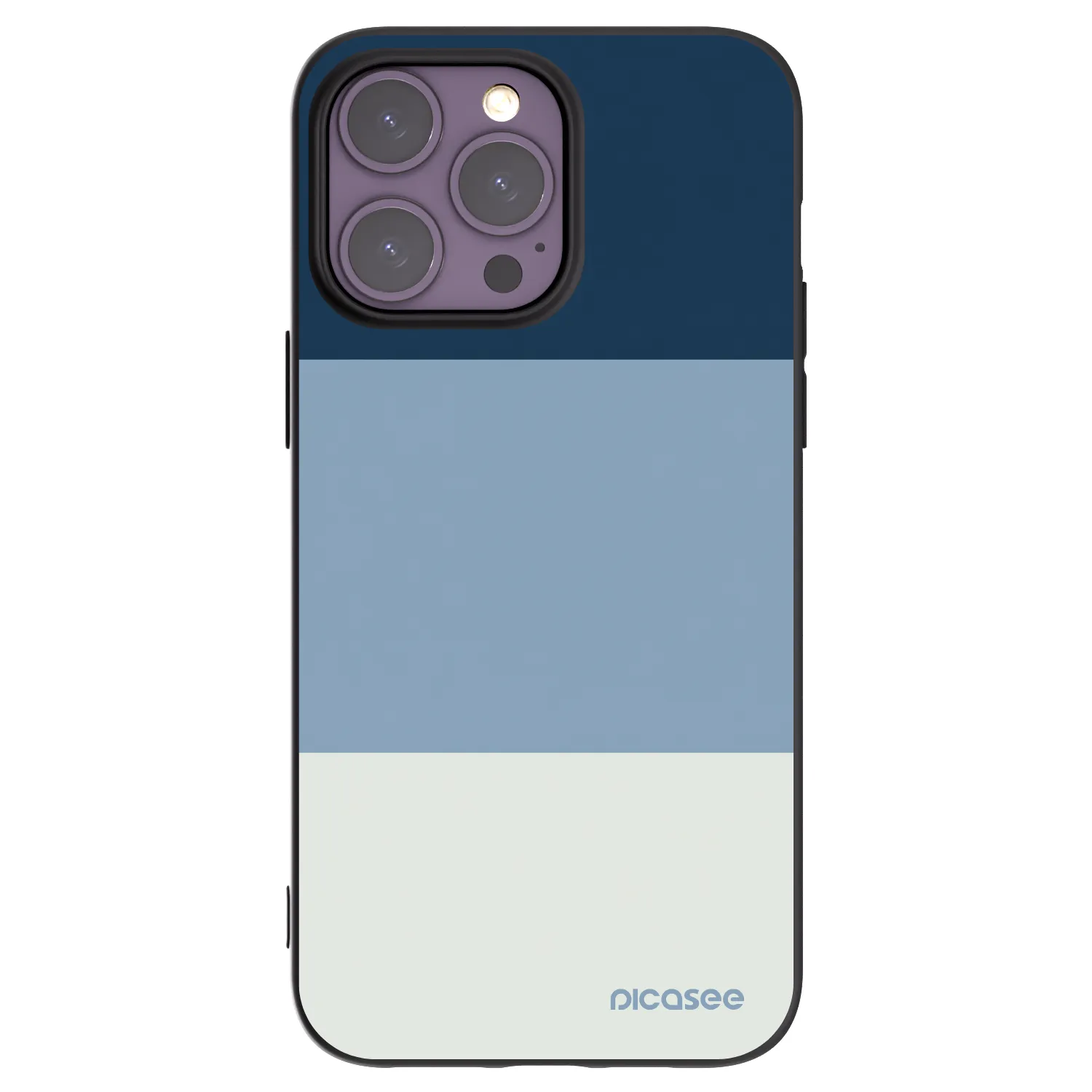 Picasee Apple iPhone 14 Pro Max Hülle - Schwarzes Silikon - Coastal Blue