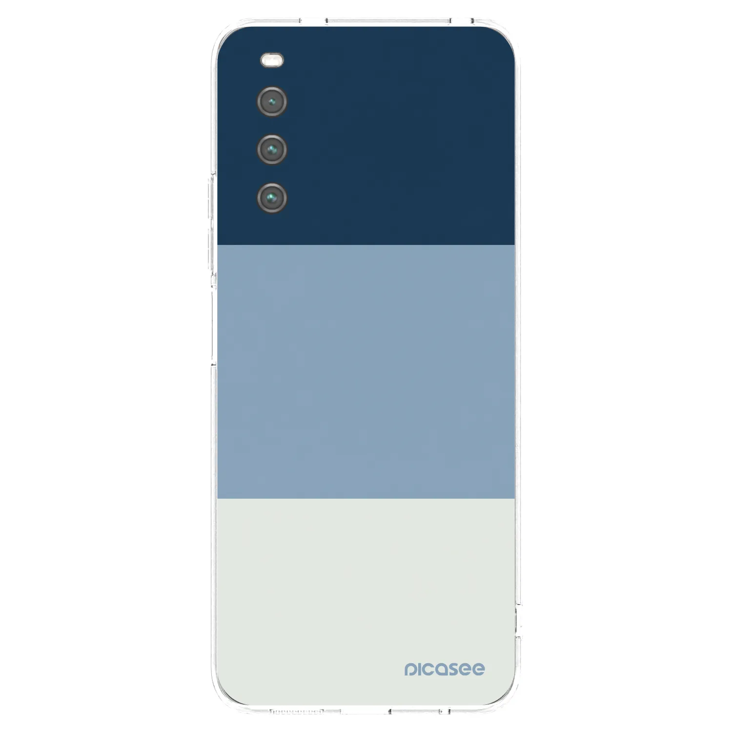 Picasee Sony Xperia 10 IV 5G Hülle - Transparentes Silikon - Coastal Blue