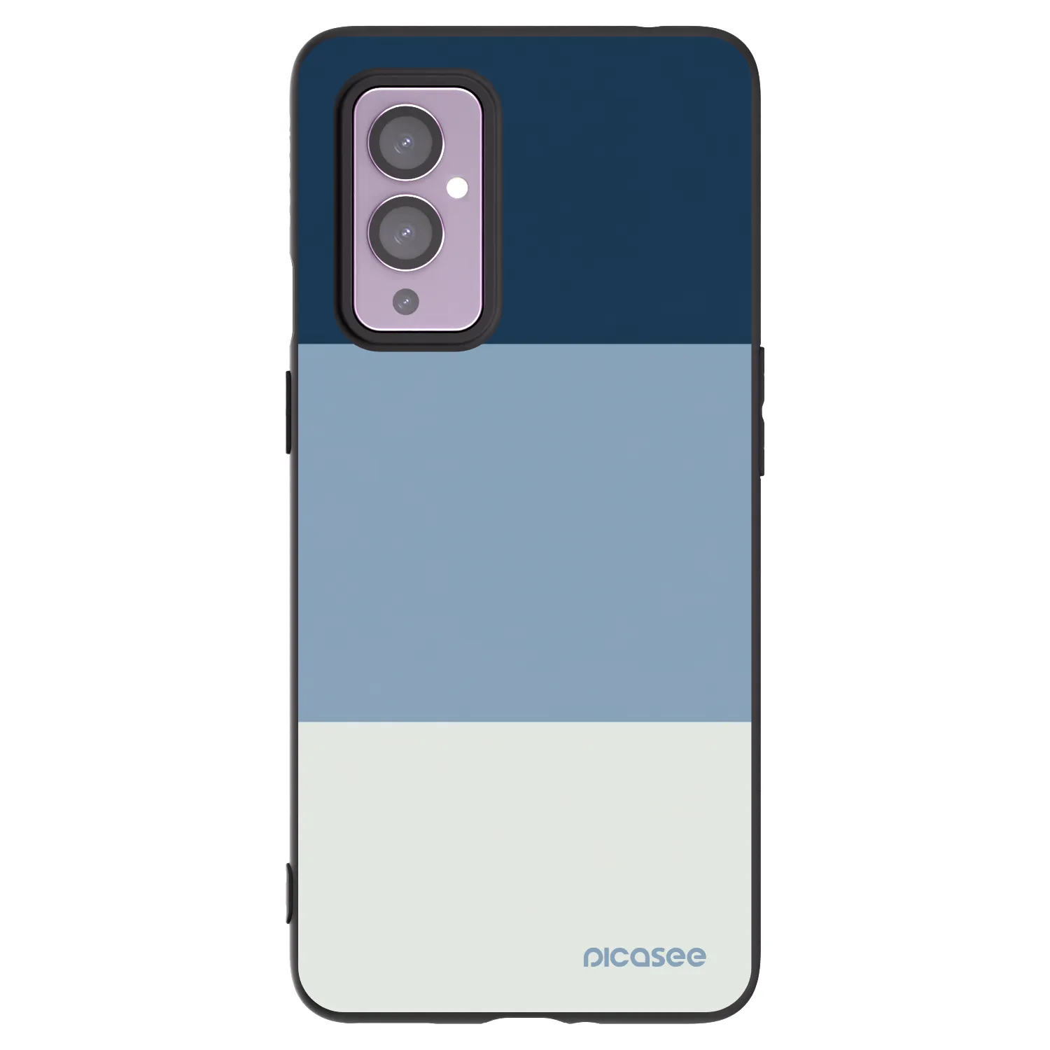 Picasee OnePlus 9 Hülle - Schwarzes Silikon - Coastal Blue
