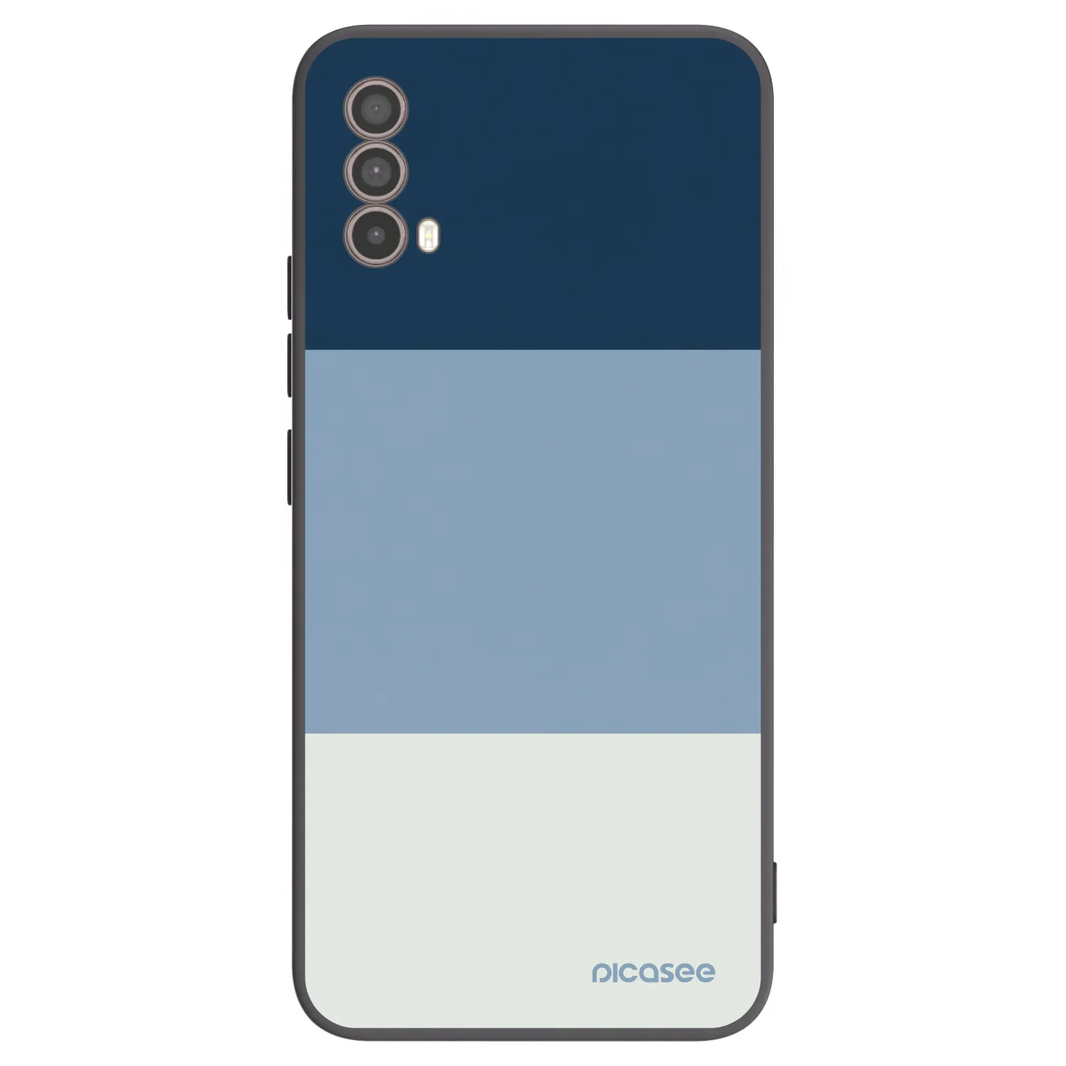 Picasee Motorola Moto E40 Hülle - Schwarzes Silikon - Coastal Blue