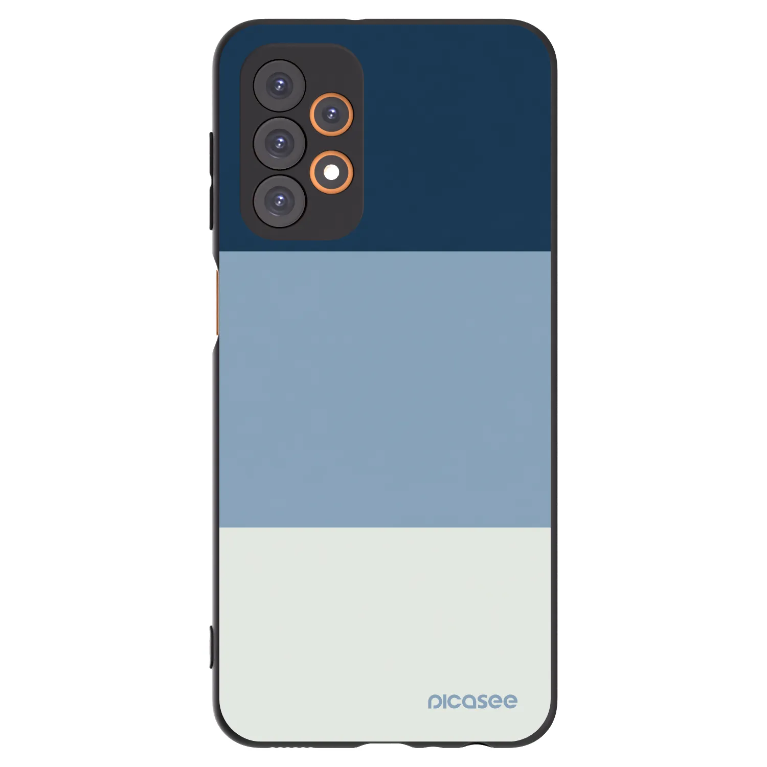 Picasee Samsung Galaxy A23 A235F 4G Hülle - Schwarzes Silikon - Coastal Blue