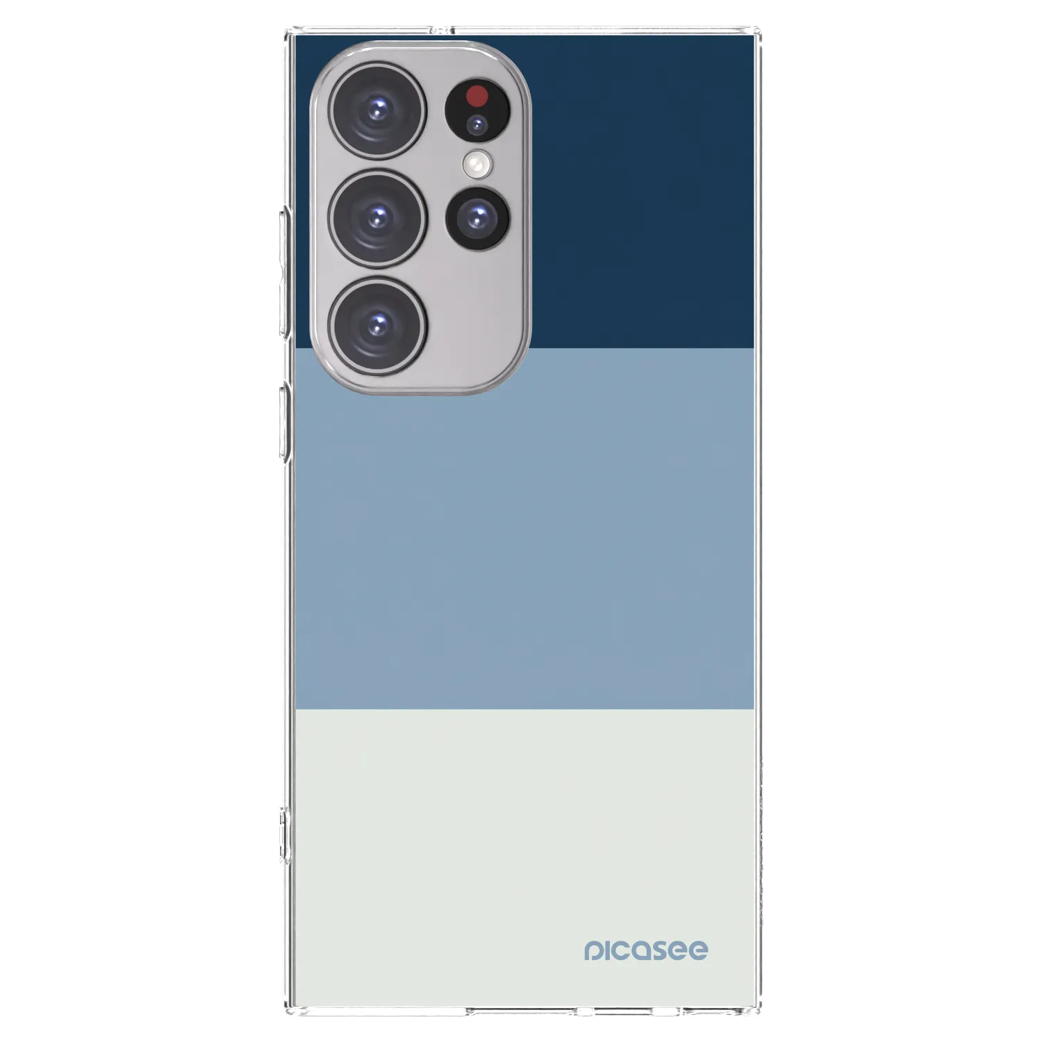 Picasee Samsung Galaxy S23 Ultra 5G Hülle - Transparentes Silikon - Coastal Blue
