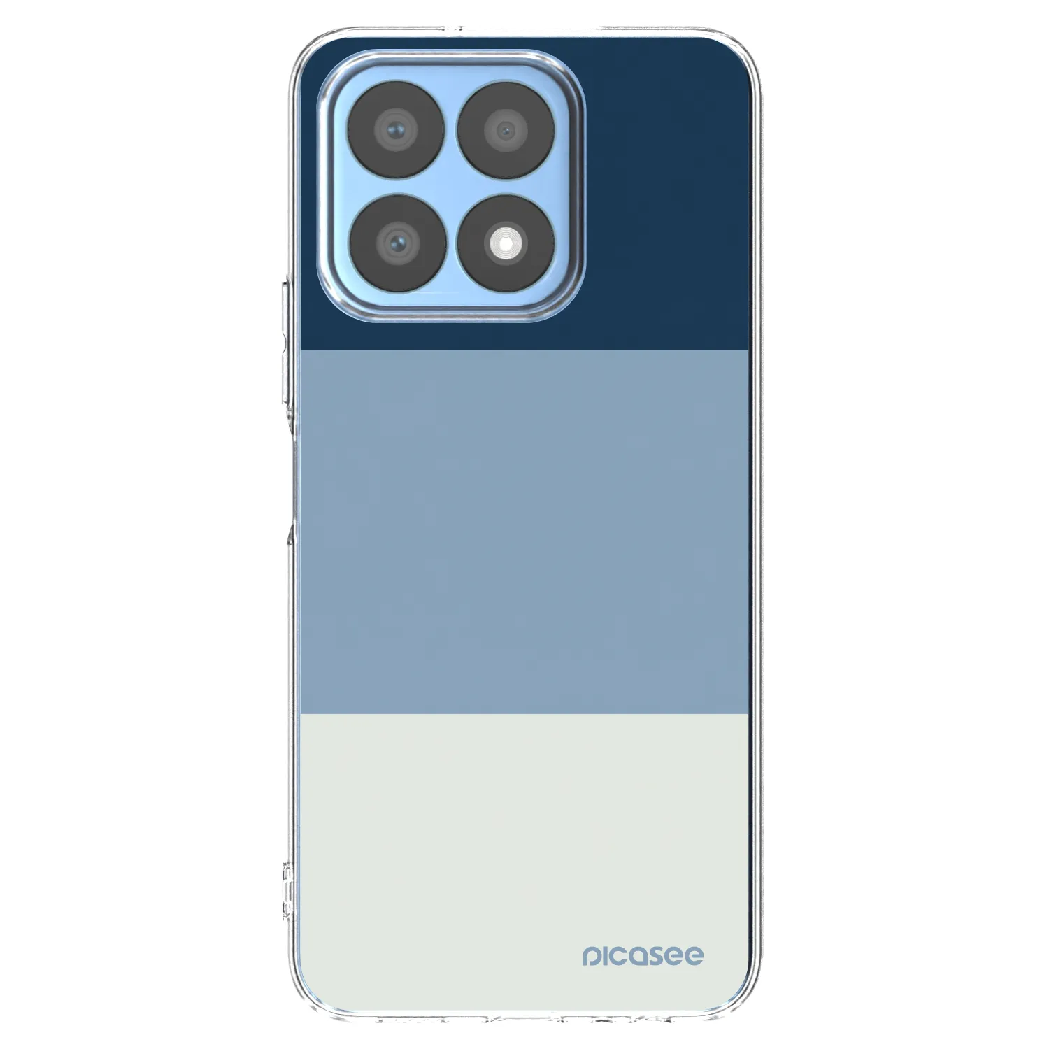 Picasee Honor X8a Hülle - Transparentes Silikon - Coastal Blue