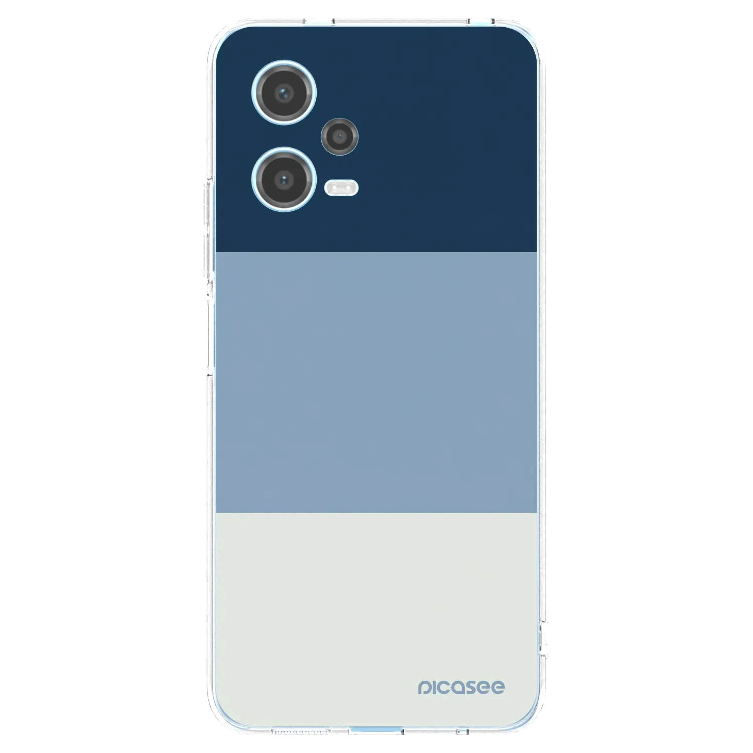 Picasee Xiaomi Redmi Note 12 5G Hülle - Transparentes Silikon - Coastal Blue