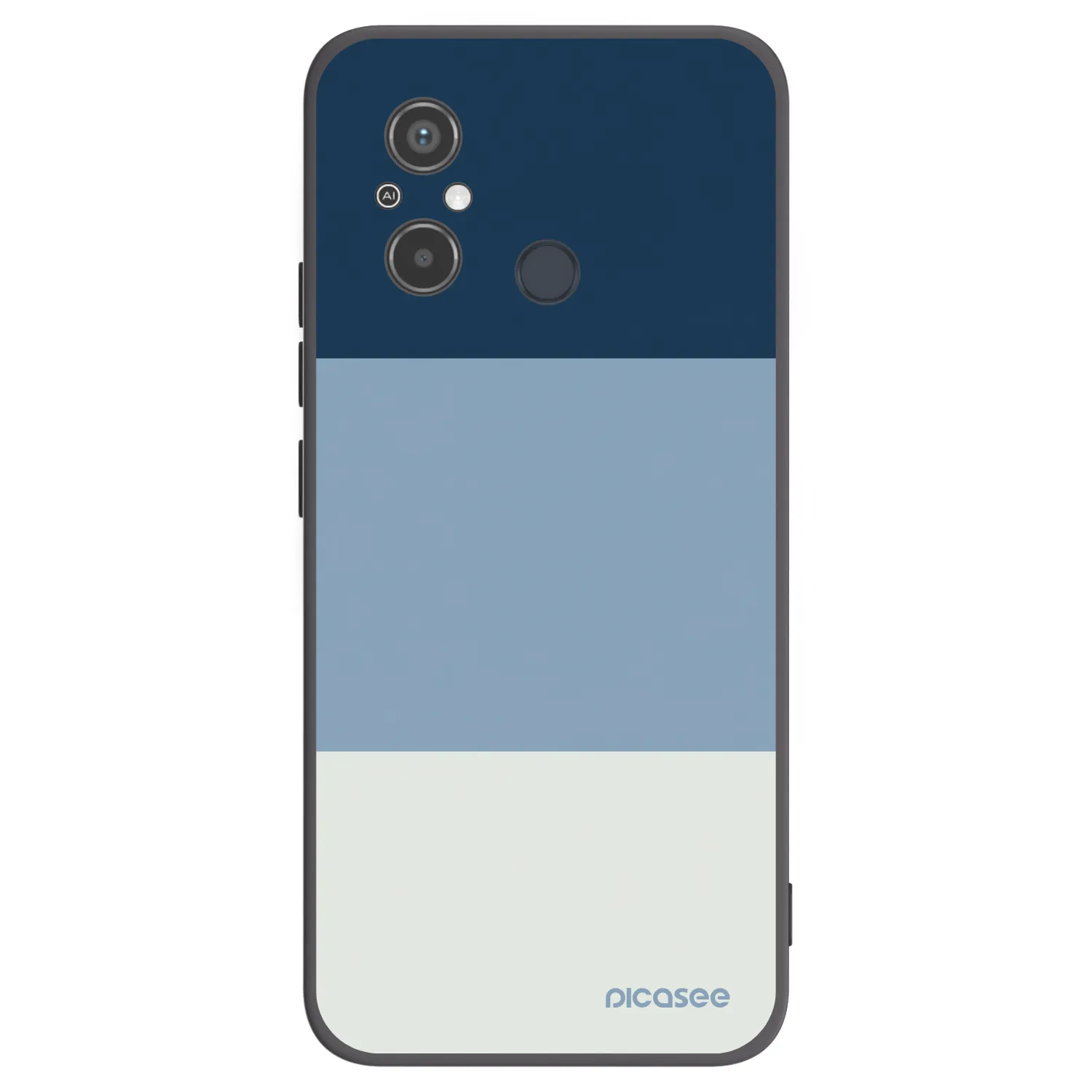 Picasee Xiaomi Redmi 12C Hülle - Schwarzes Silikon - Coastal Blue