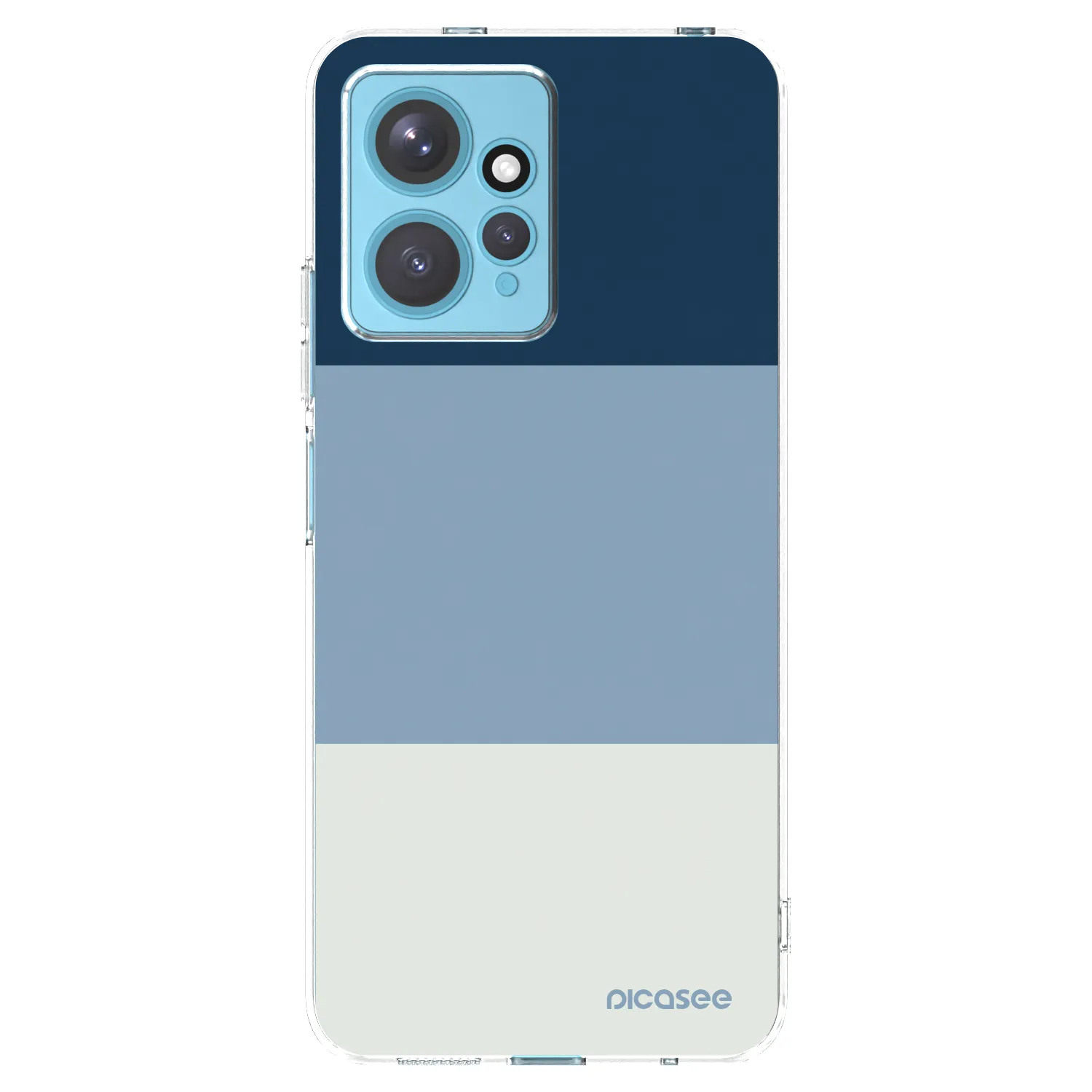Picasee Xiaomi Redmi Note 12 4G Hülle - Transparentes Silikon - Coastal Blue