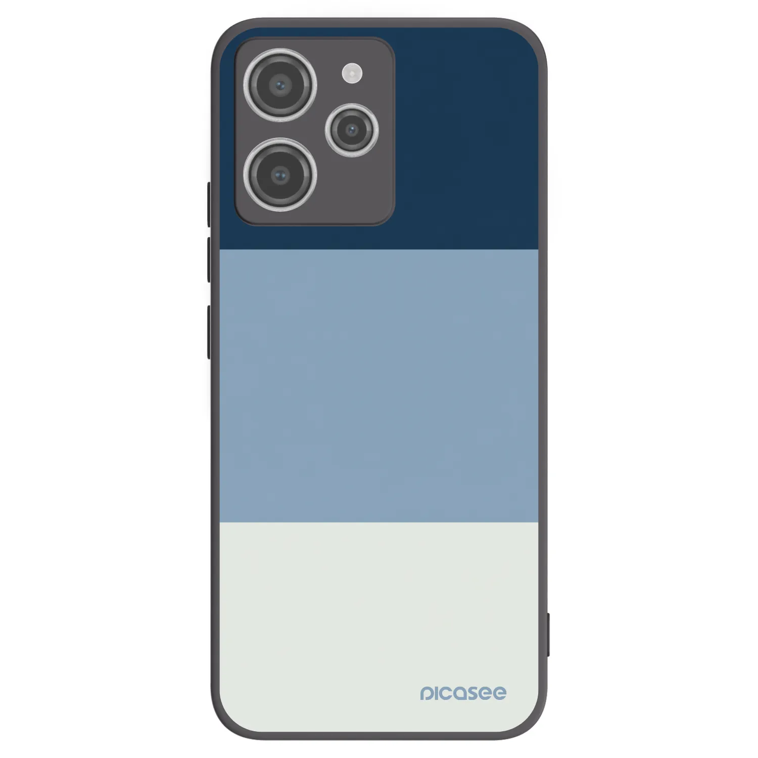 Picasee Xiaomi Redmi 12 4G Hülle - Schwarzes Silikon - Coastal Blue