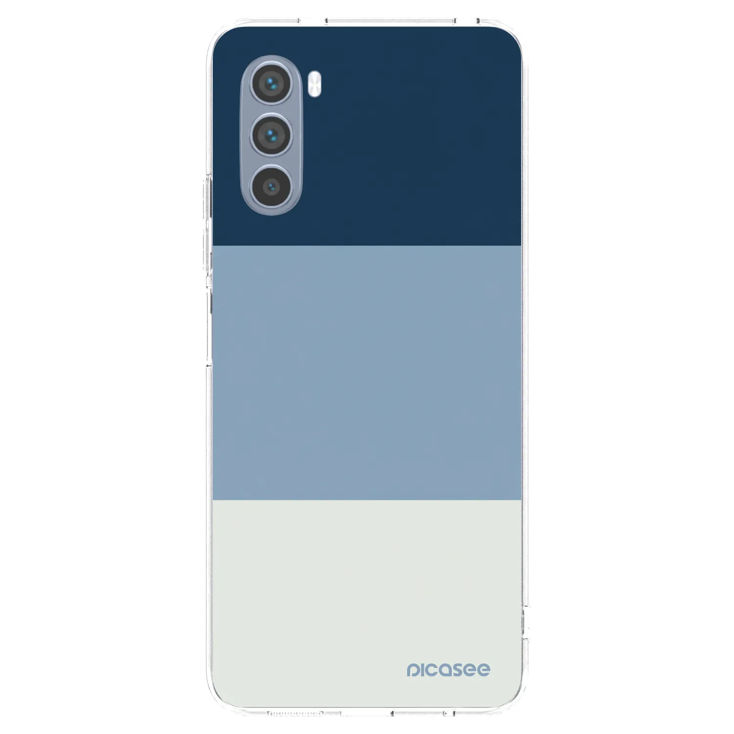 Picasee Motorola Moto G62 Hülle - Transparentes Silikon - Coastal Blue