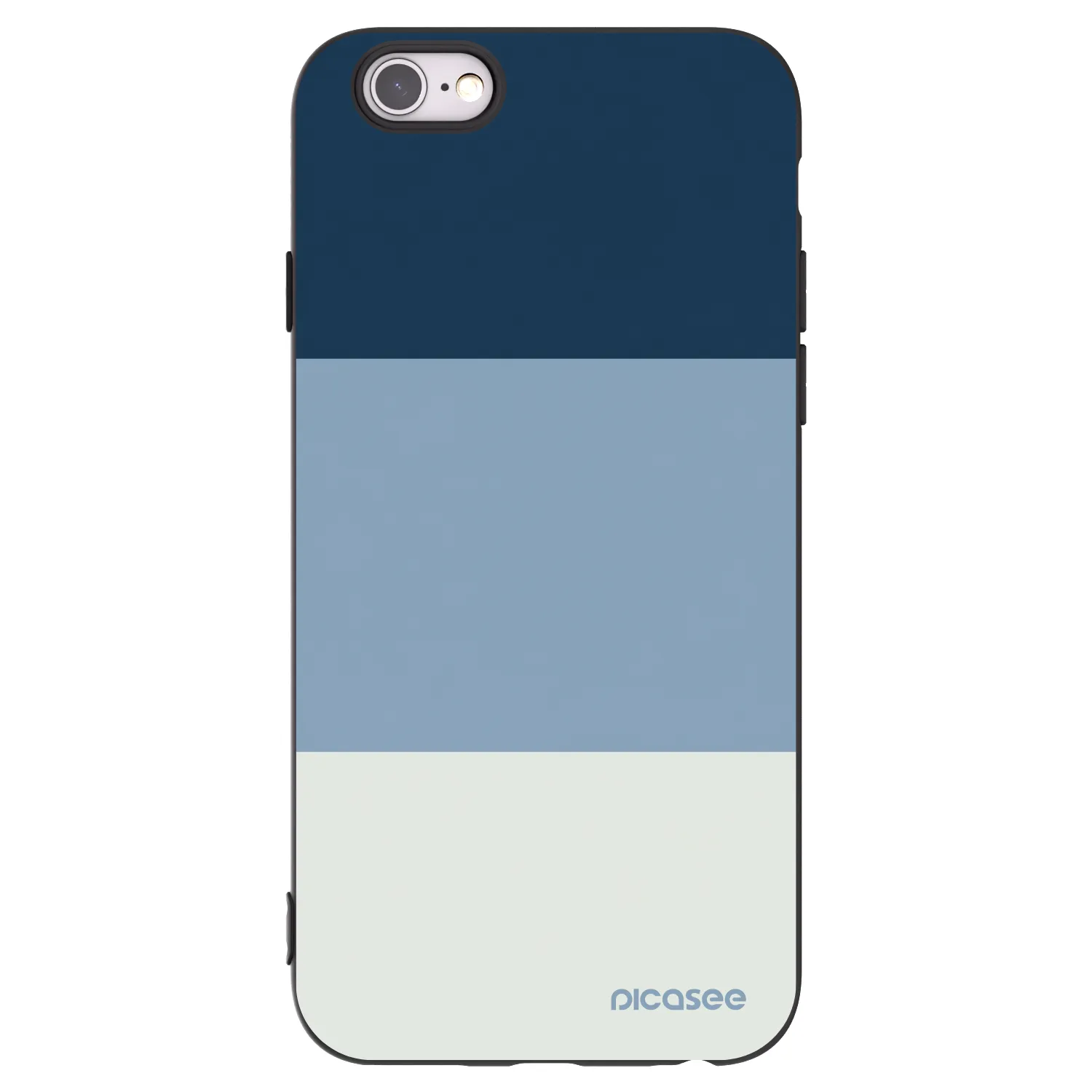 Picasee Apple iPhone 6/6S Hülle - Schwarzes Silikon - Coastal Blue