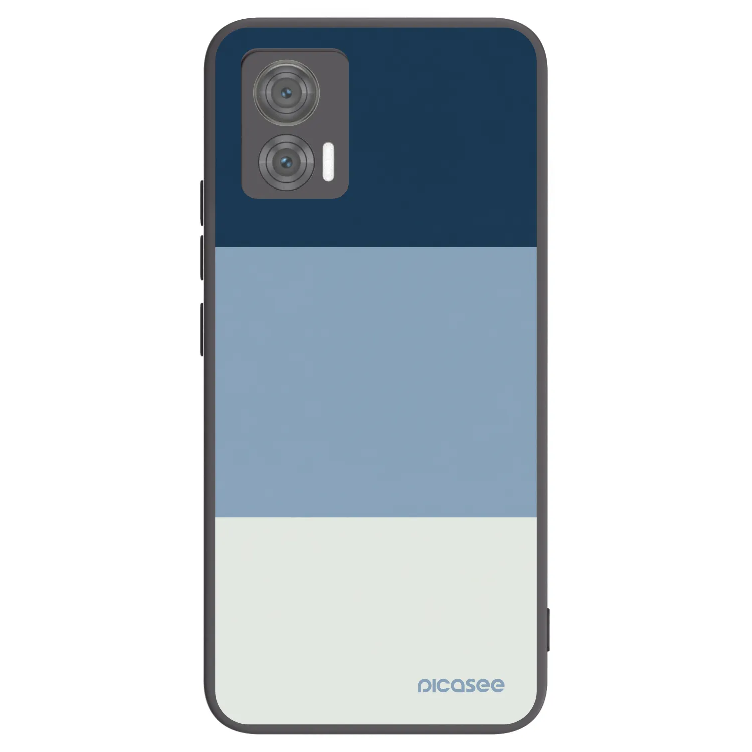 Picasee Motorola Edge 30 Neo Hülle - Schwarzes Silikon - Coastal Blue