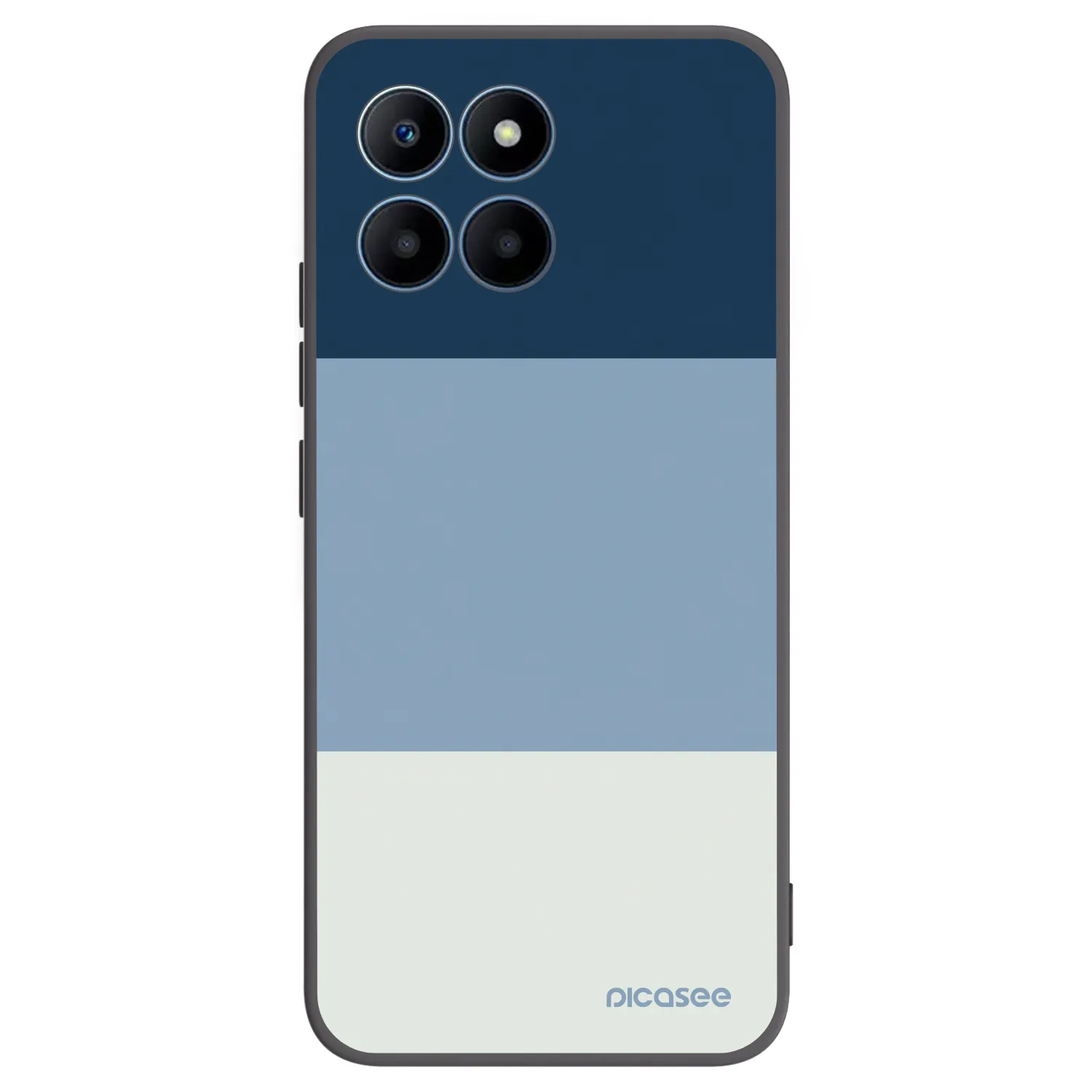 Picasee Honor 70 Lite Hülle - Schwarzes Silikon - Coastal Blue