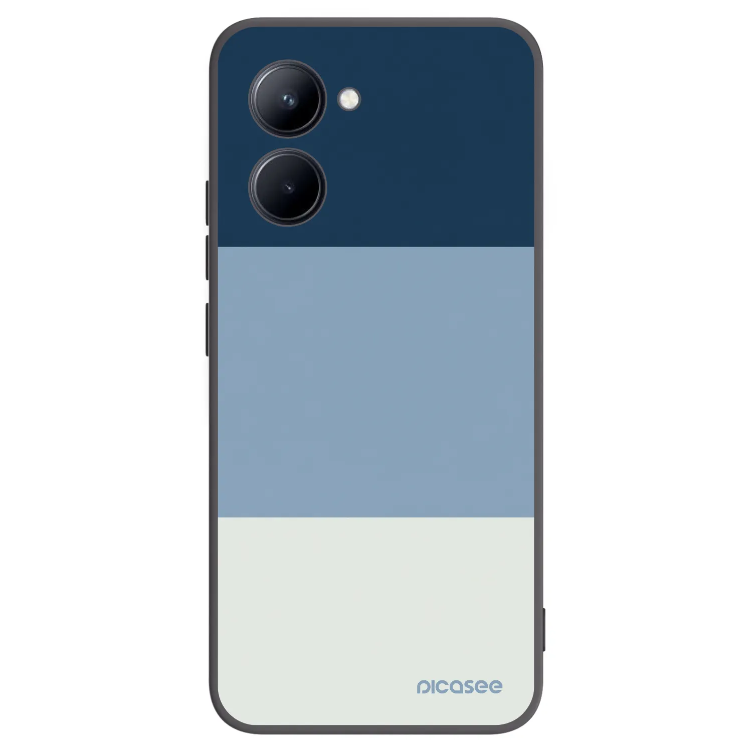 Picasee Realme C33 (2023) Hülle - Schwarzes Silikon - Coastal Blue