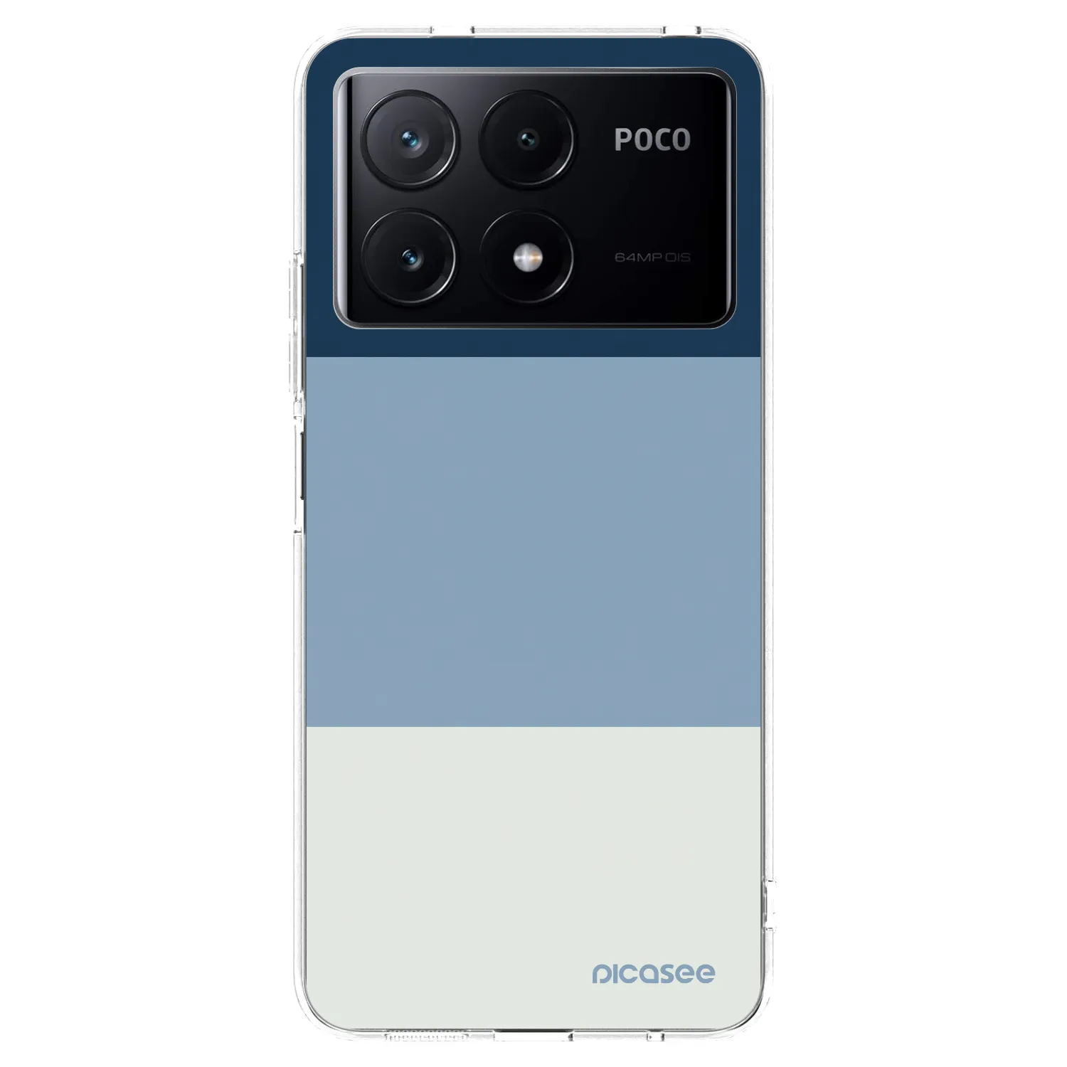 Picasee Xiaomi Poco X6 Pro Hülle - Transparentes Silikon - Coastal Blue