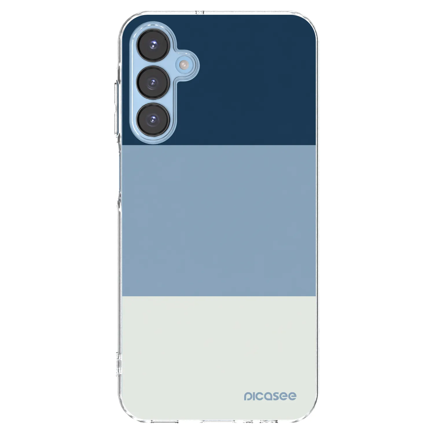 Picasee Samsung Galaxy A15 A156B 5G Hülle - Transparentes Silikon - Coastal Blue