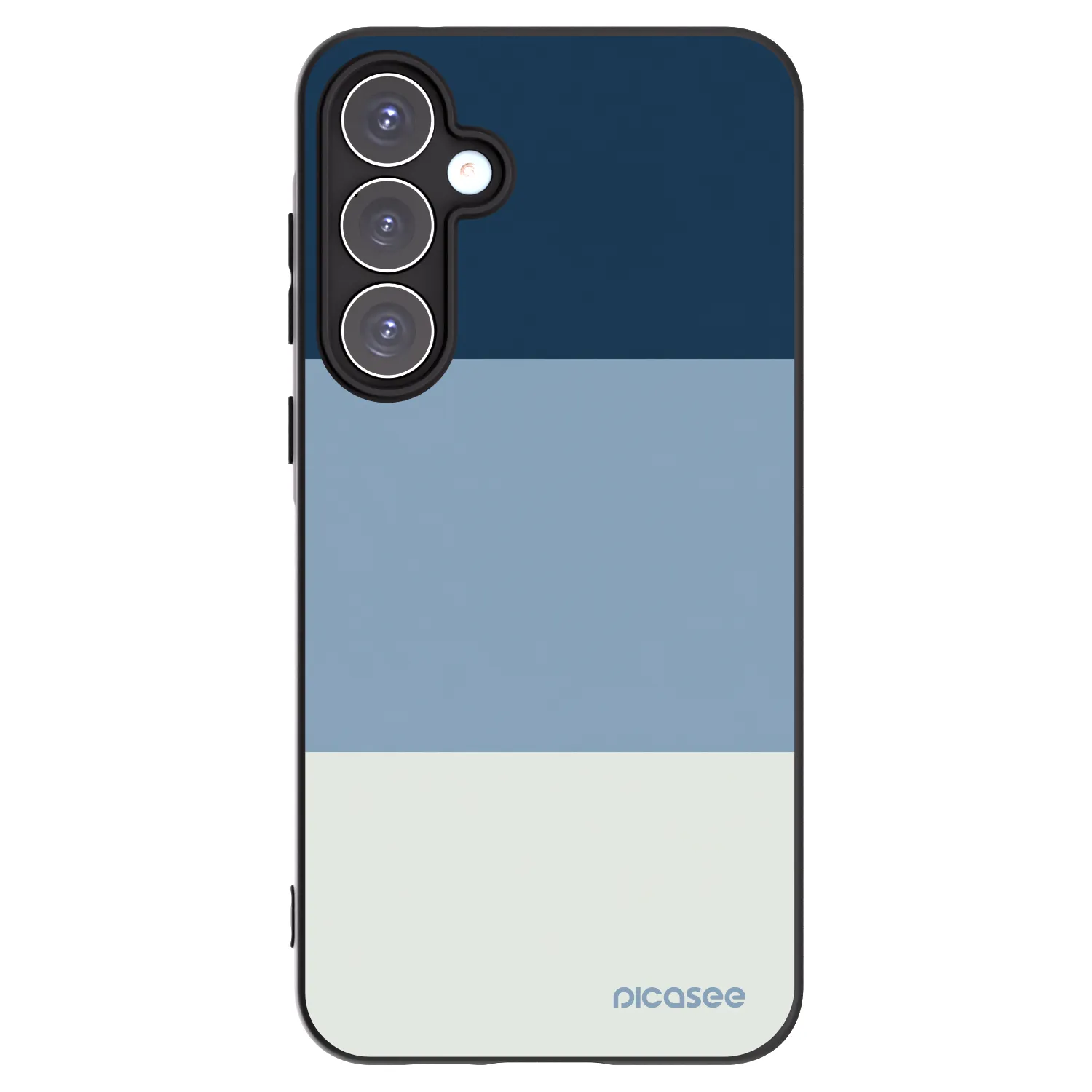 Picasee Samsung Galaxy A55 5G A556B Hülle - Schwarzes Silikon - Coastal Blue