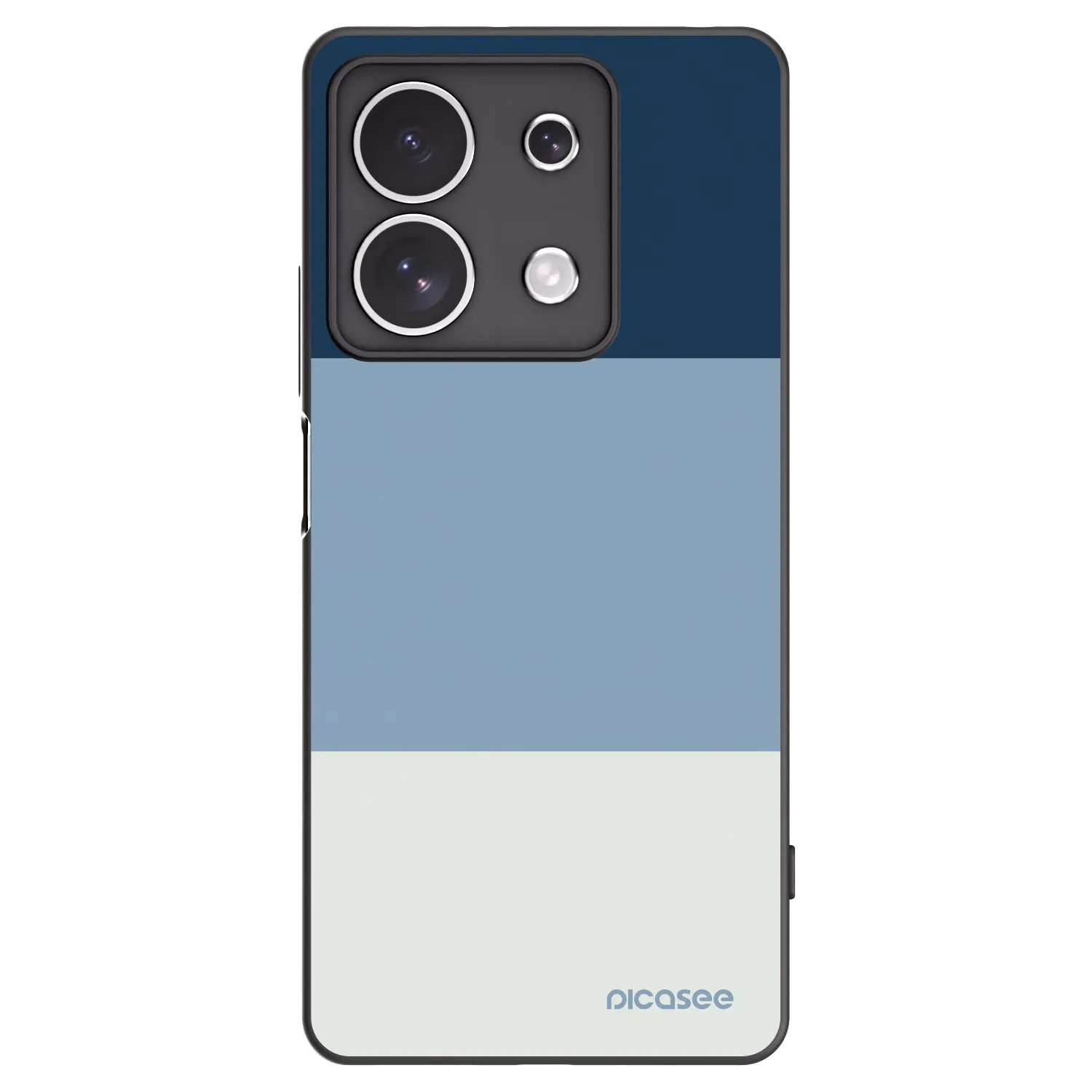 Picasee Xiaomi Redmi Note 13 4G Hülle - Schwarzes Silikon - Coastal Blue