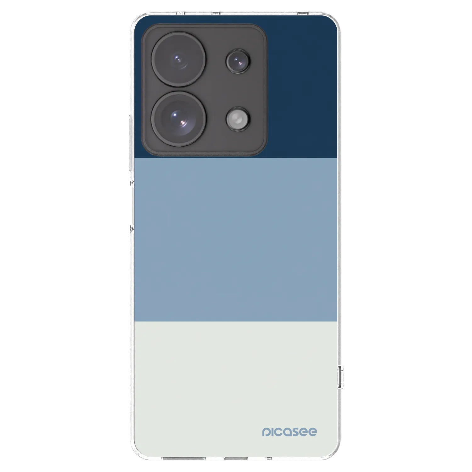Picasee Xiaomi Redmi Note 13 Pro 4G Hülle - Transparentes Silikon - Coastal Blue