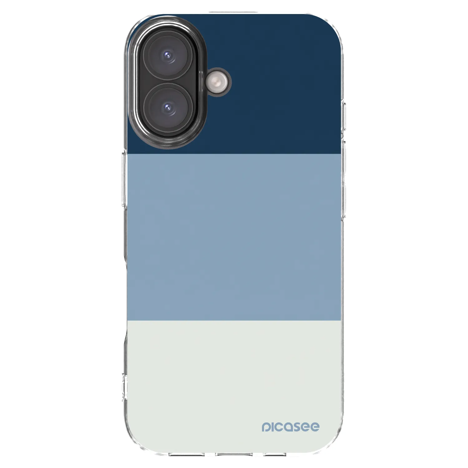 Picasee Apple iPhone 16 Hülle - Transparentes Silikon - Coastal Blue