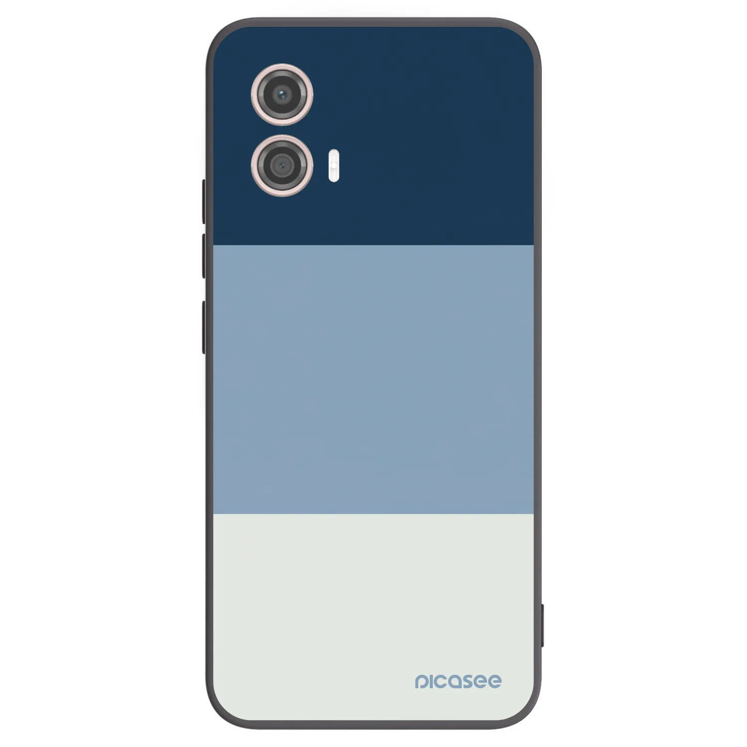 Picasee Motorola Moto G53 5G Hülle - Schwarzes Silikon - Coastal Blue