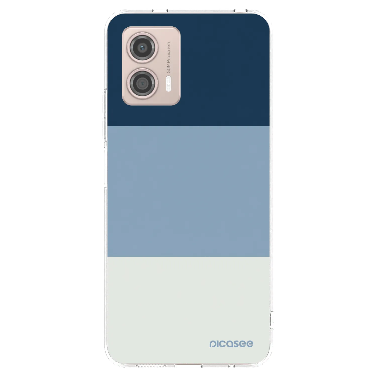 Picasee Motorola Moto G53 5G Hülle - Transparentes Silikon - Coastal Blue