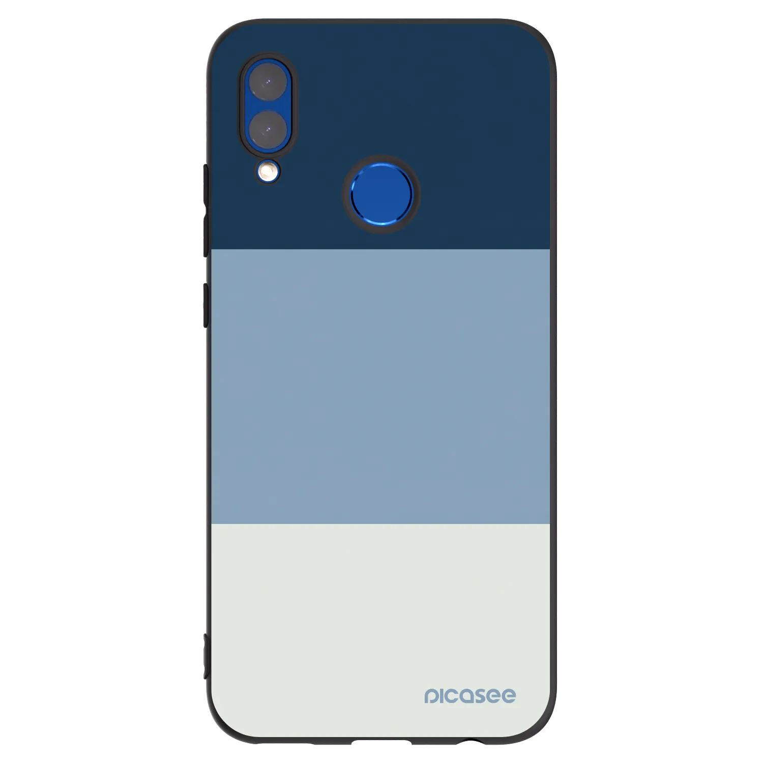 Picasee Honor 10 Lite Hülle - Schwarzes Silikon - Coastal Blue