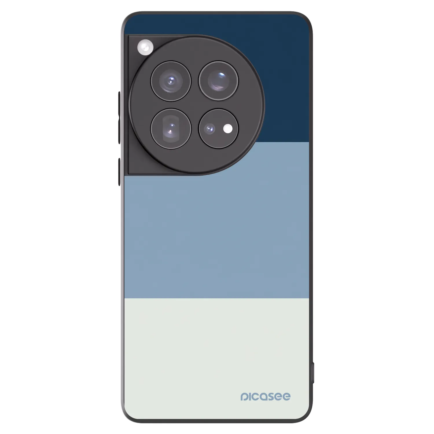 Picasee OnePlus 12 5G Hülle - Schwarzes Silikon - Coastal Blue