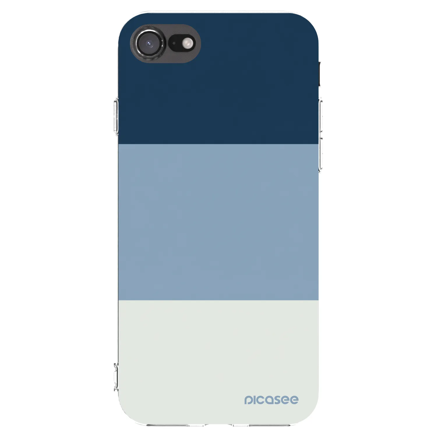 Picasee Apple iPhone 7 Hülle - Transparentes Silikon - Coastal Blue