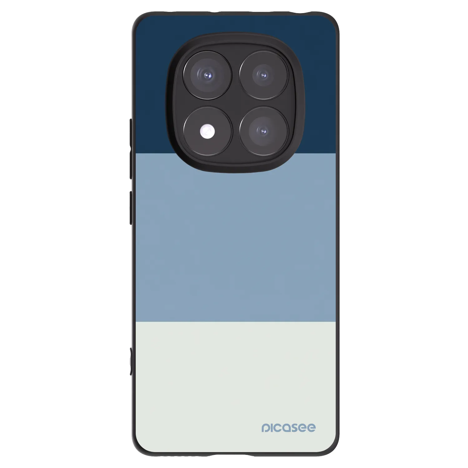 Picasee Xiaomi Redmi Note 14 Pro+ 5G Hülle - Schwarzes Silikon - Coastal Blue