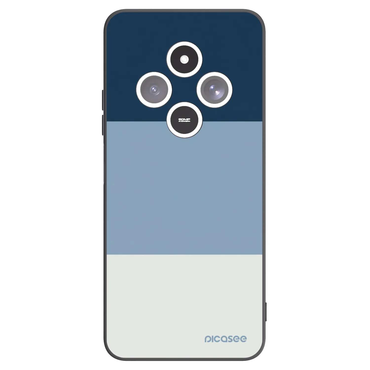 Picasee Xiaomi Redmi 14C Hülle - Schwarzes Silikon - Coastal Blue