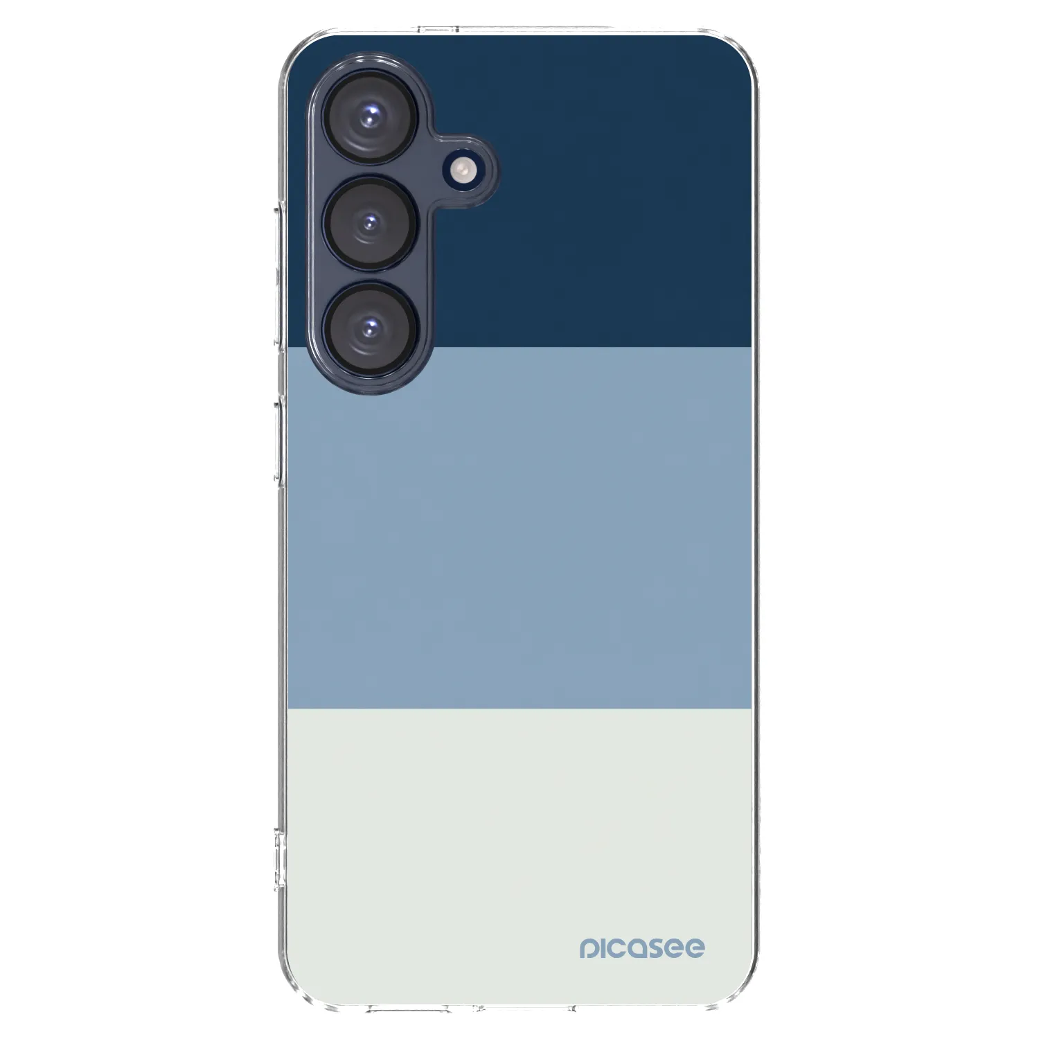 Picasee Samsung Galaxy S25 5G Hülle - Transparentes Silikon - Coastal Blue
