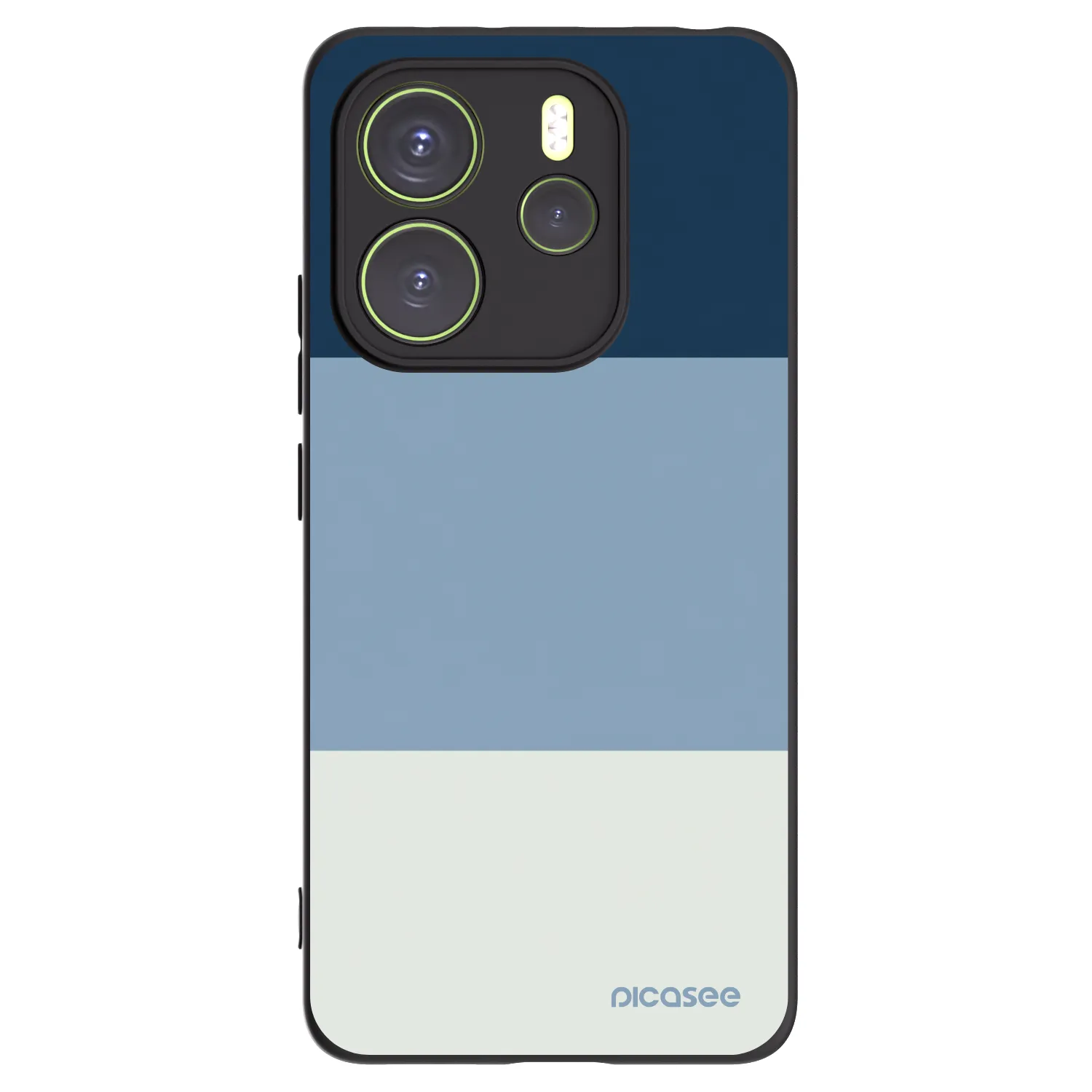 Picasee Xiaomi Redmi Note 14 4G Hülle - Schwarzes Silikon - Coastal Blue
