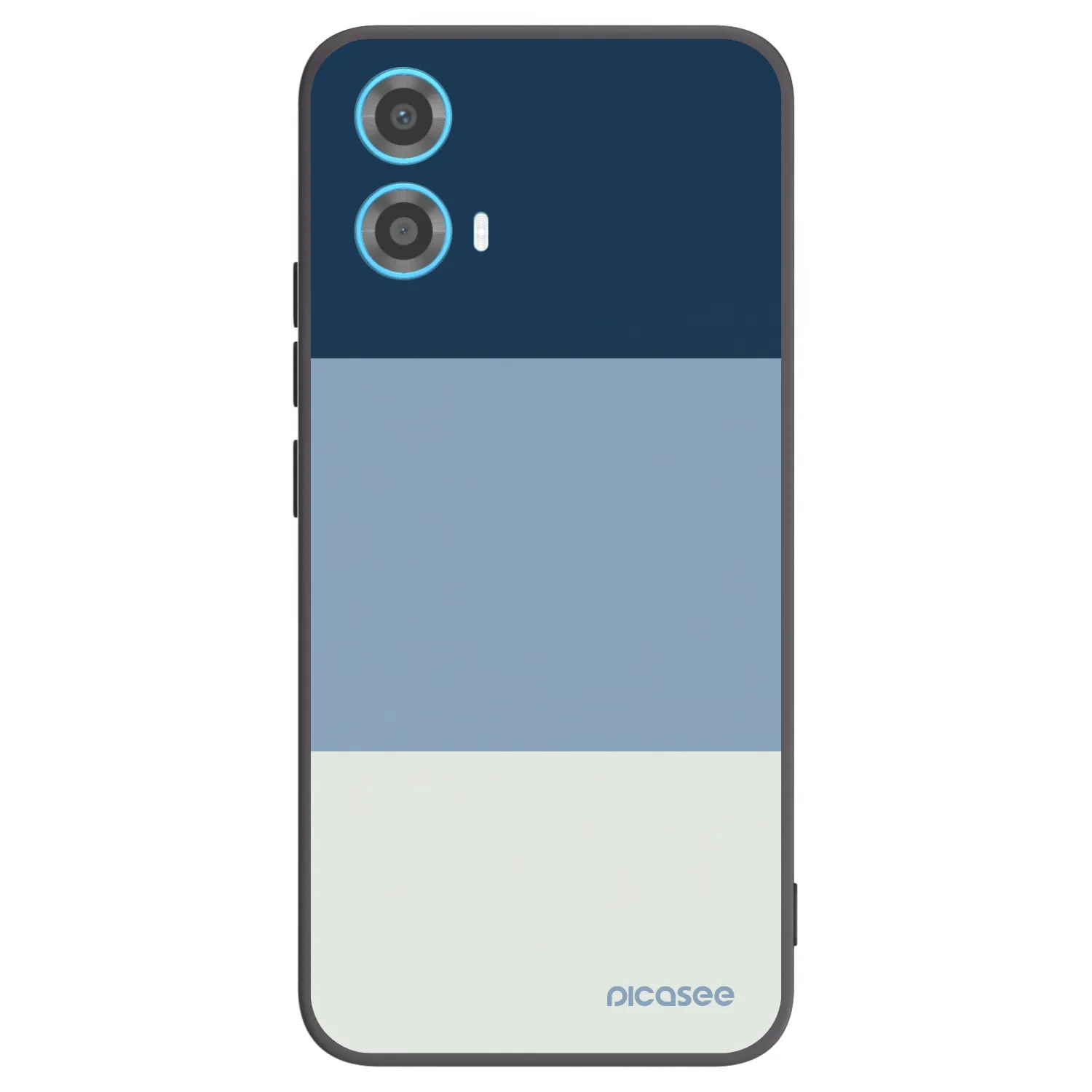 Picasee Motorola Moto G34 5G Hülle - Schwarzes Silikon - Coastal Blue