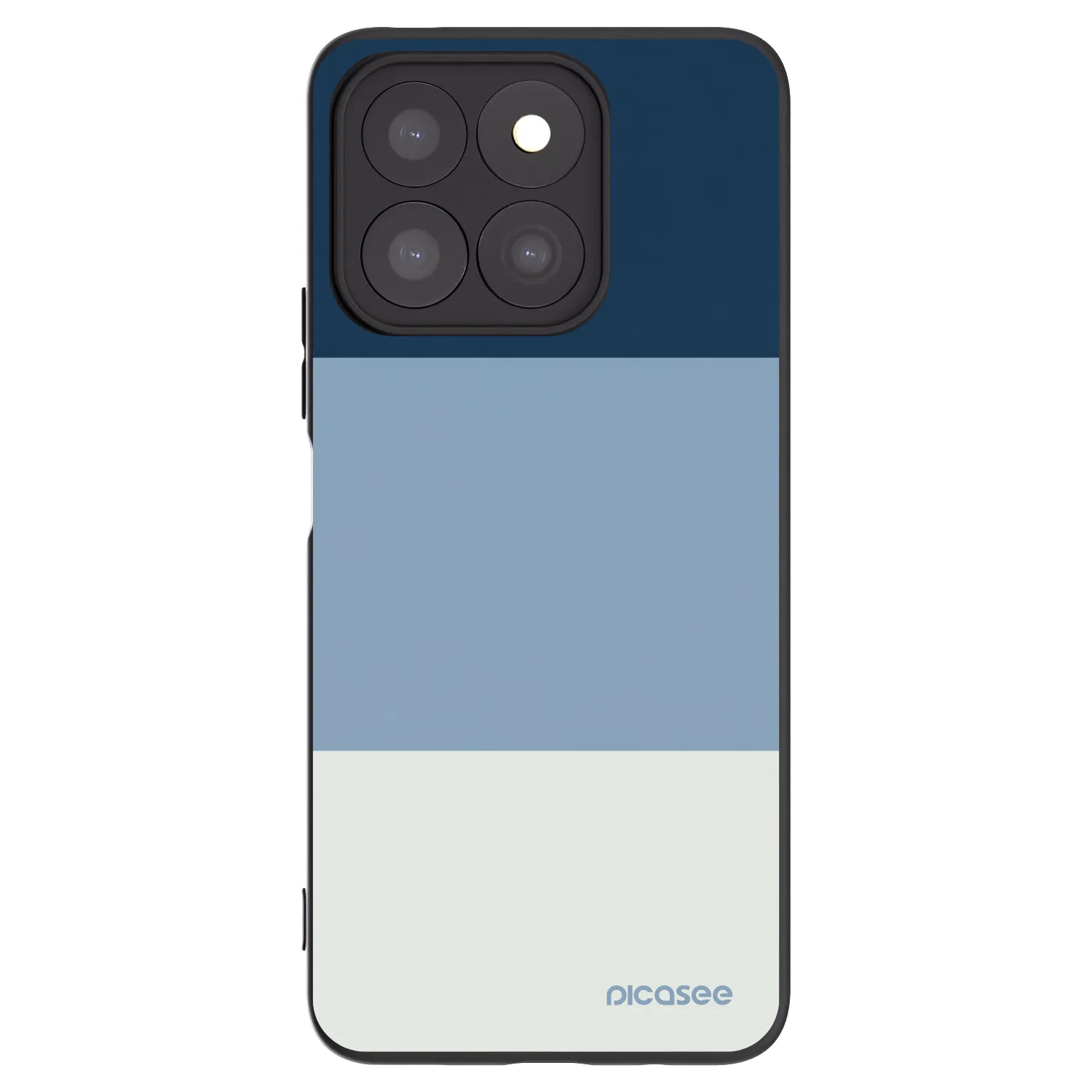 Picasee Honor X8c Hülle - Schwarzes Silikon - Coastal Blue