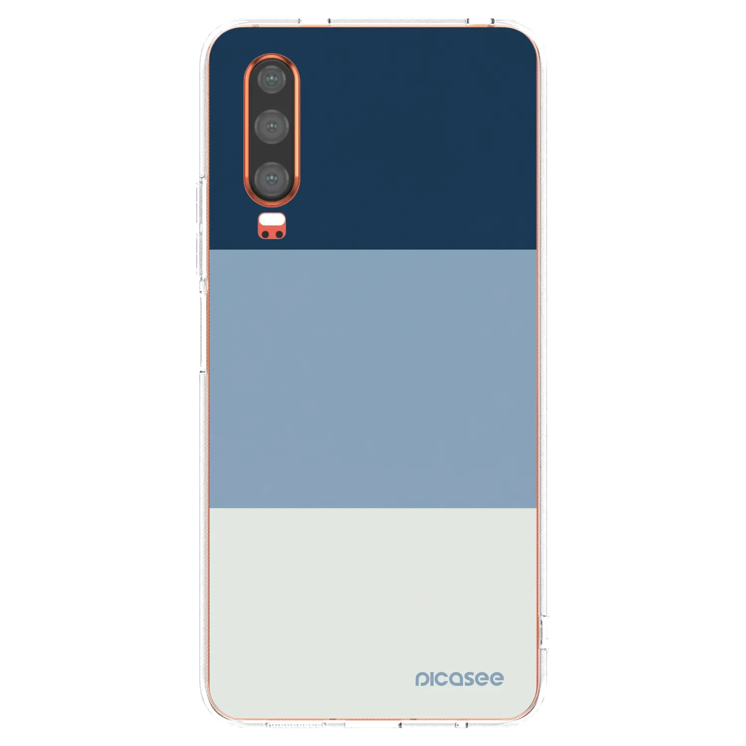 Picasee Huawei P30 Hülle - Transparentes Silikon - Coastal Blue