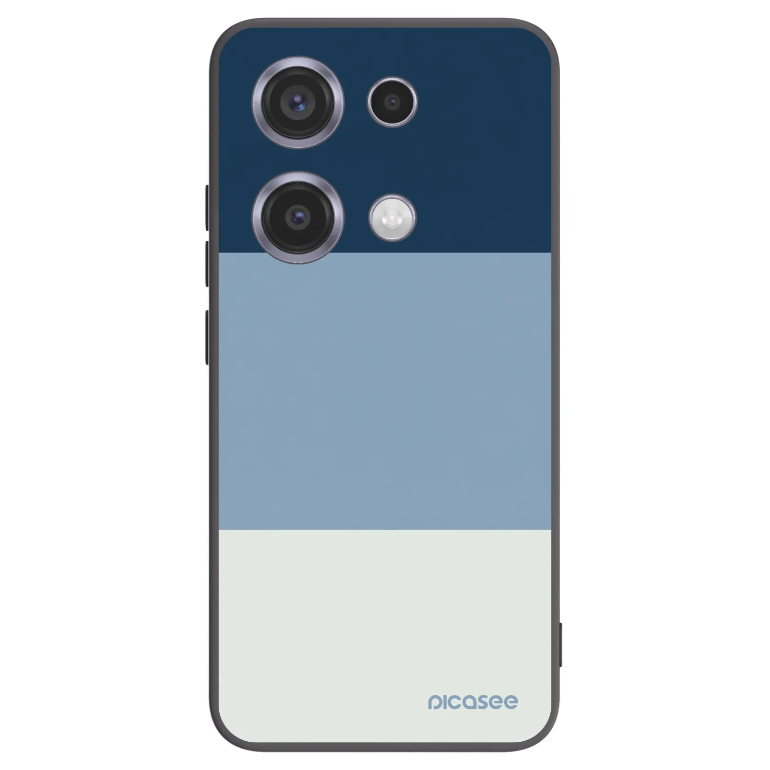 Picasee Xiaomi Redmi Note 14S Hülle - Schwarzes Silikon - Coastal Blue