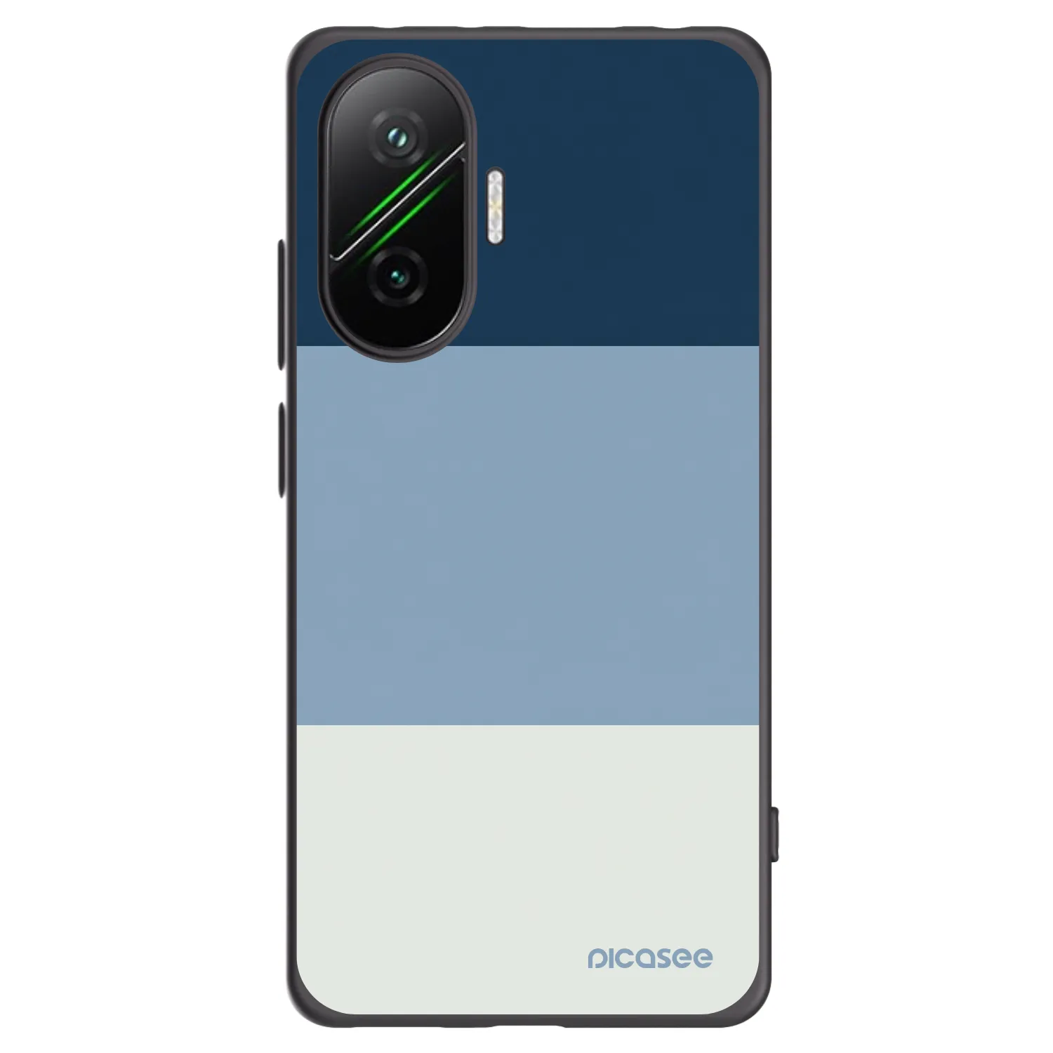Picasee Xiaomi Poco F7 5G Hülle - Schwarzes Silikon - Coastal Blue